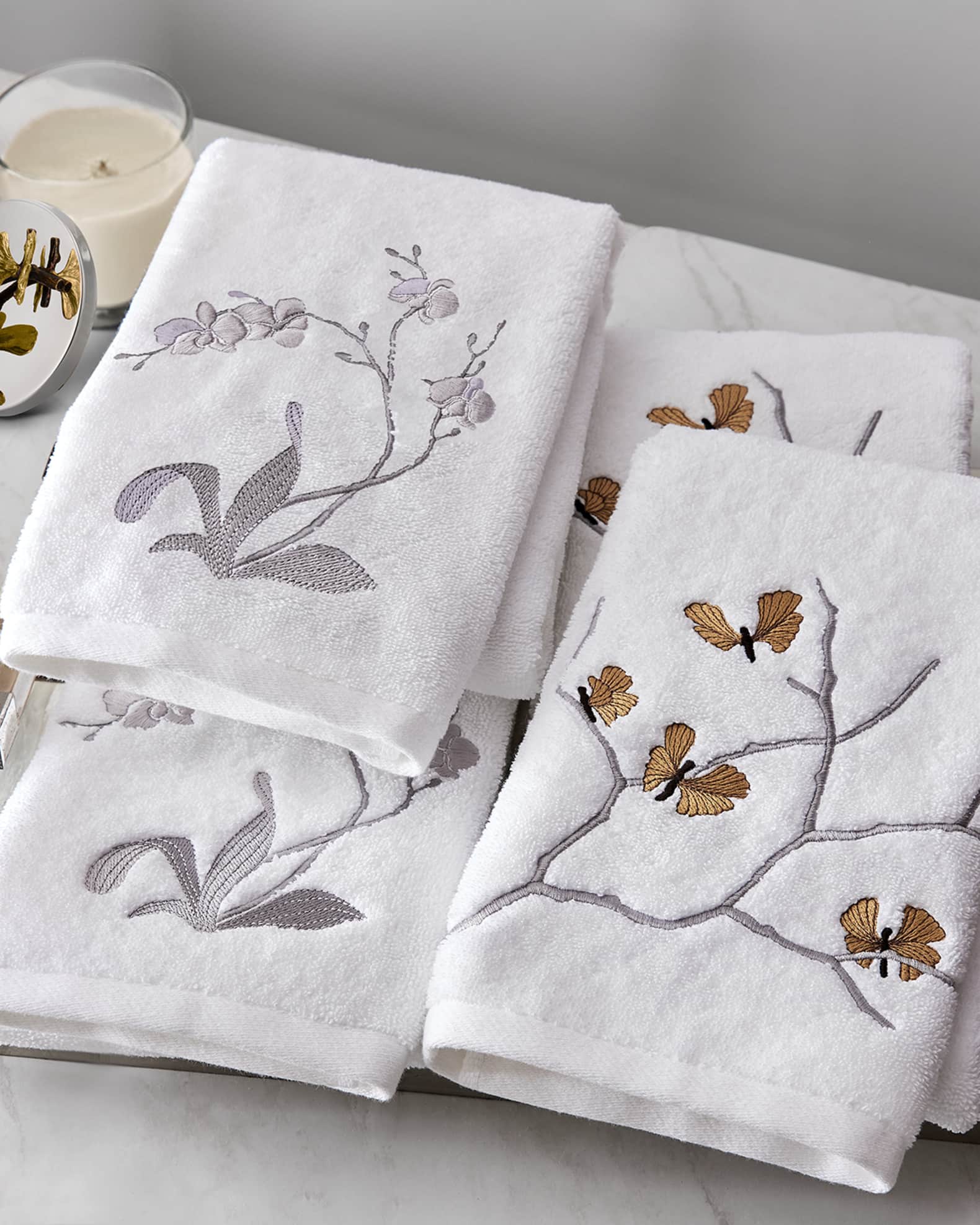 Embroidered Hand Towel Two Packs Neiman Marcus