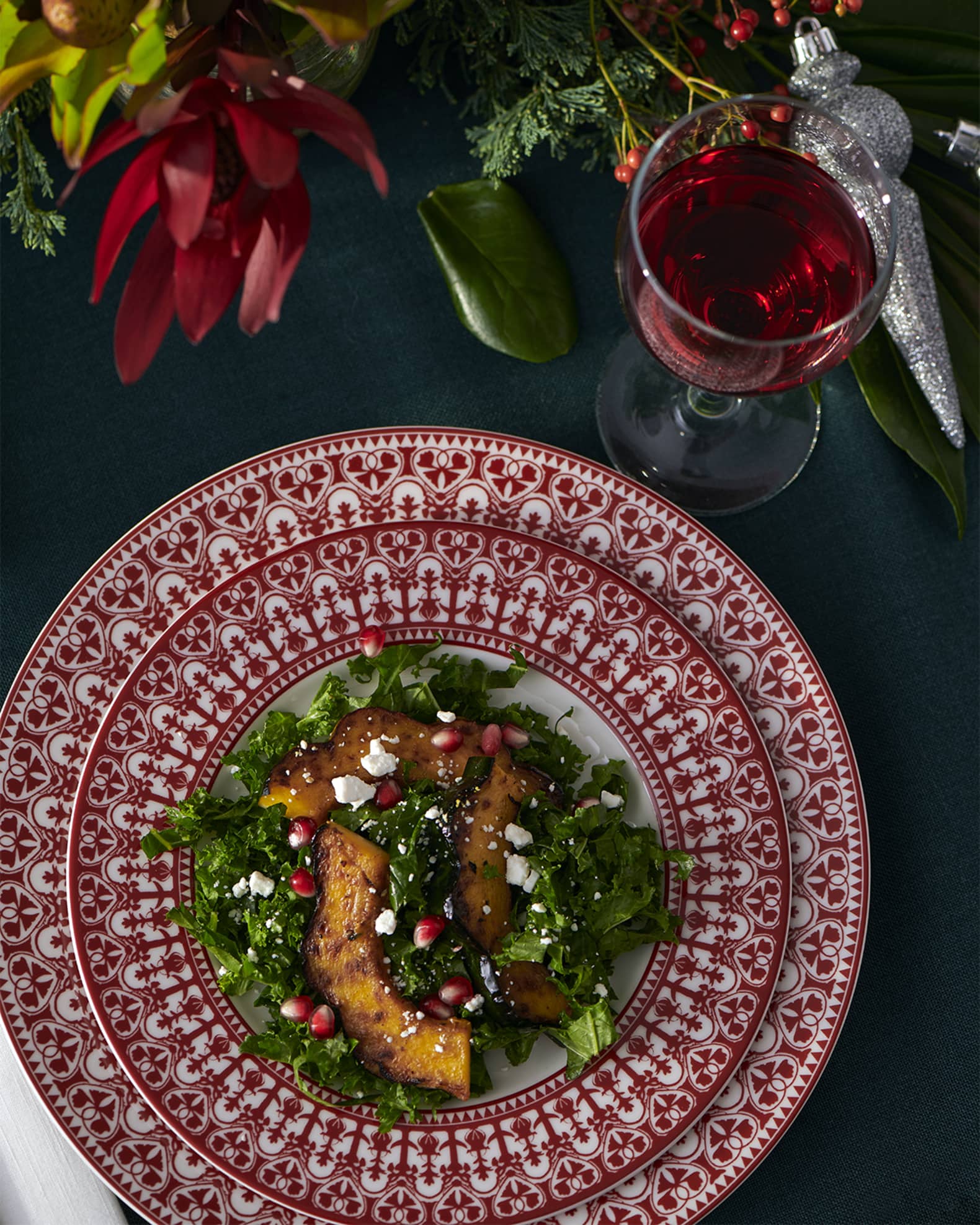 Casablanca Crimson Canapes Plates 1