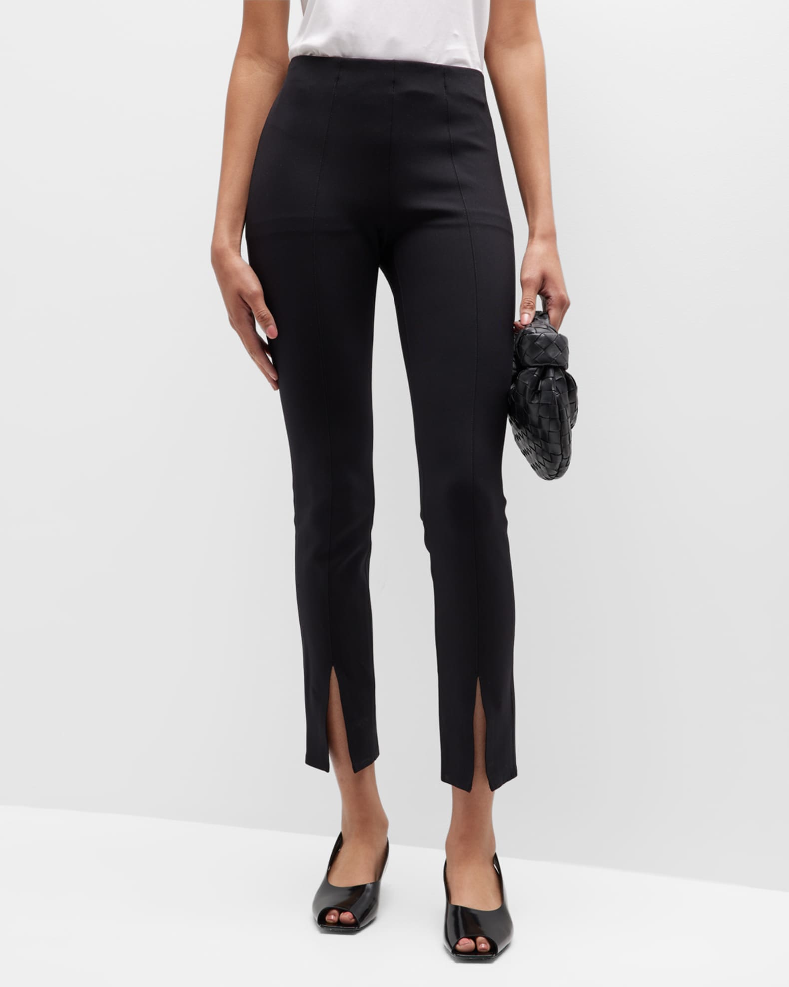 Split Hem Scuba Leggings