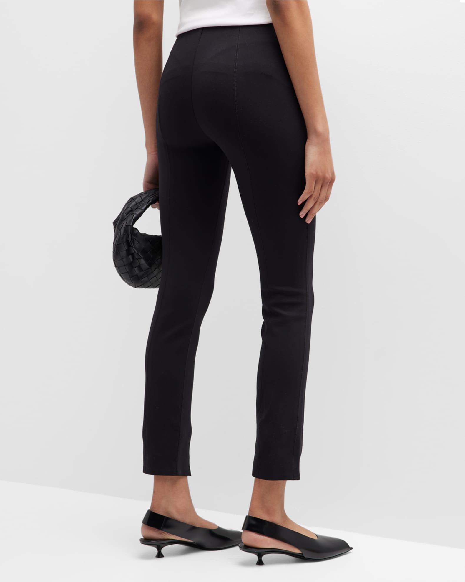 Theory SplitHem Scuba Leggings Neiman Marcus