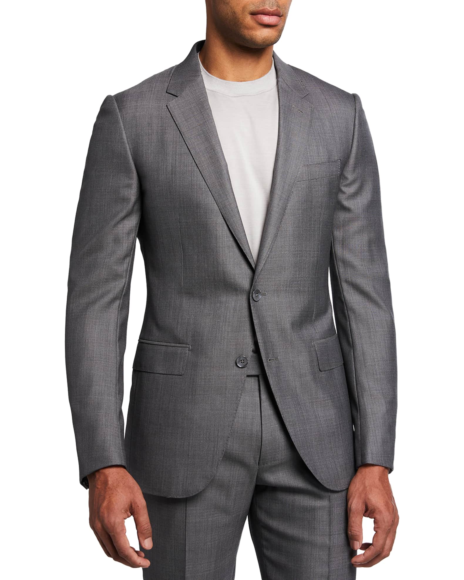Ermenegildo Zegna Men's WoolSilk Tic City Suit Neiman Marcus