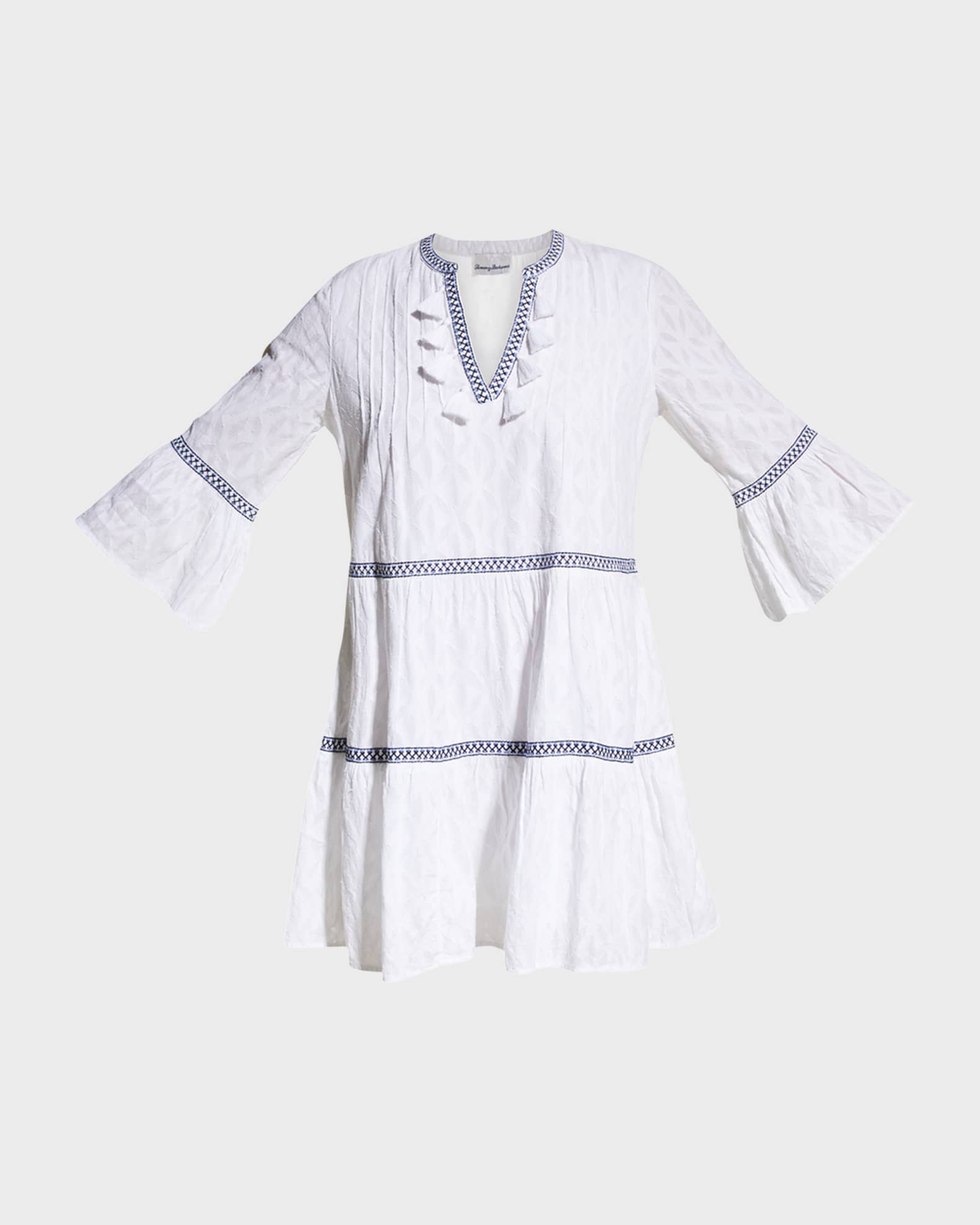 Embroidered tassel dress sales