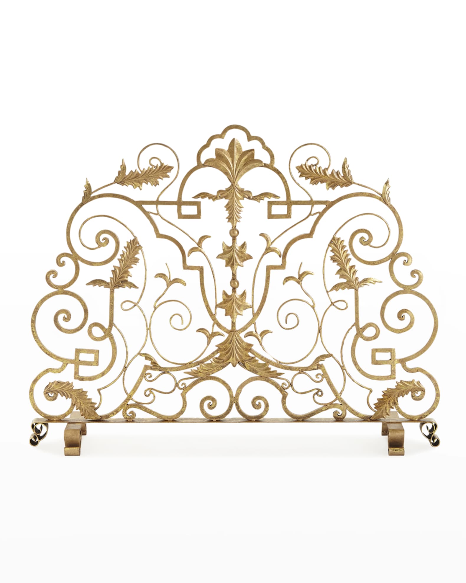 Italian Gold Single Panel Fire Screen 1
