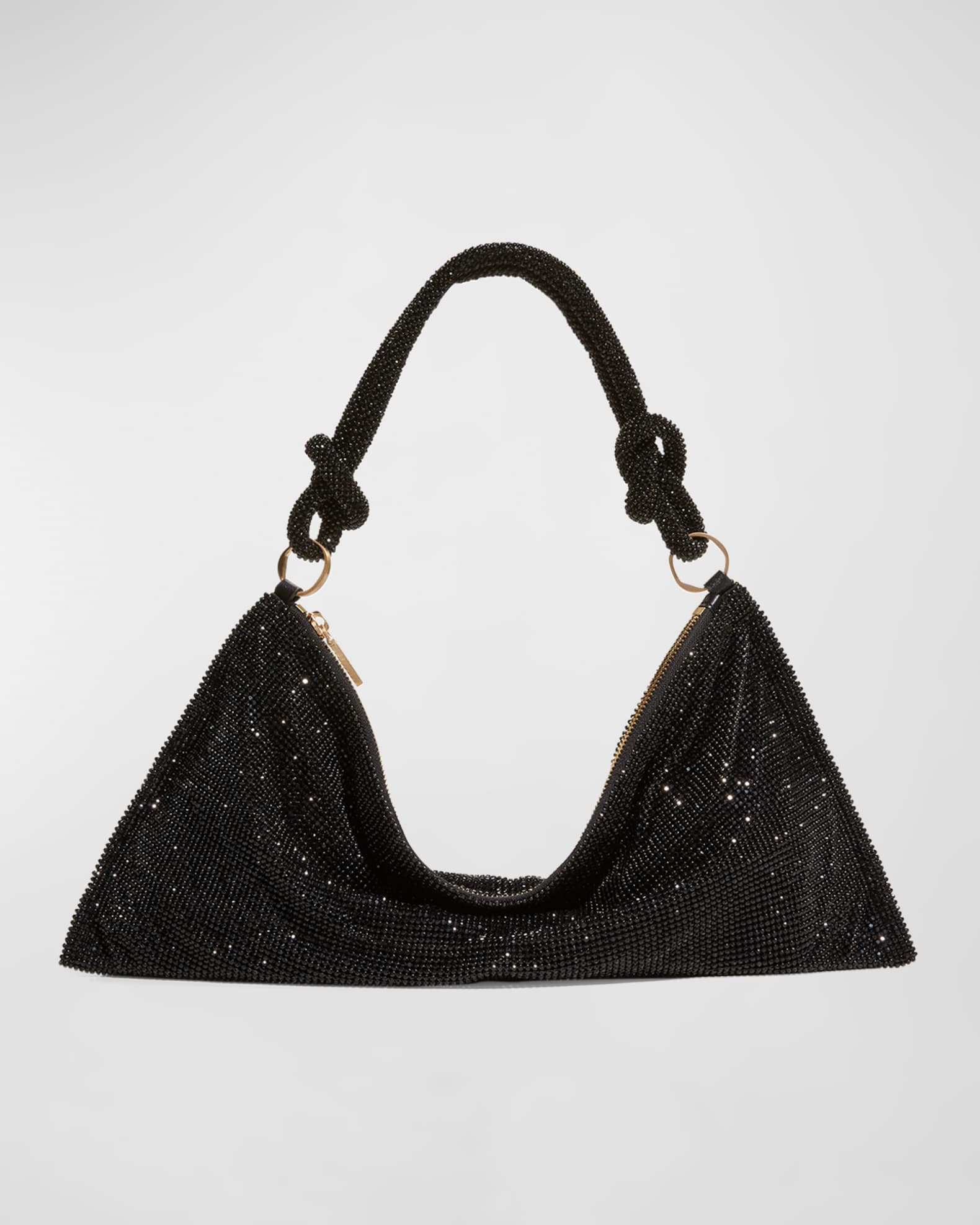 Cult Gaia Hera Knotted Rhinestone Mini Shoulder Bag | Neiman Marcus
