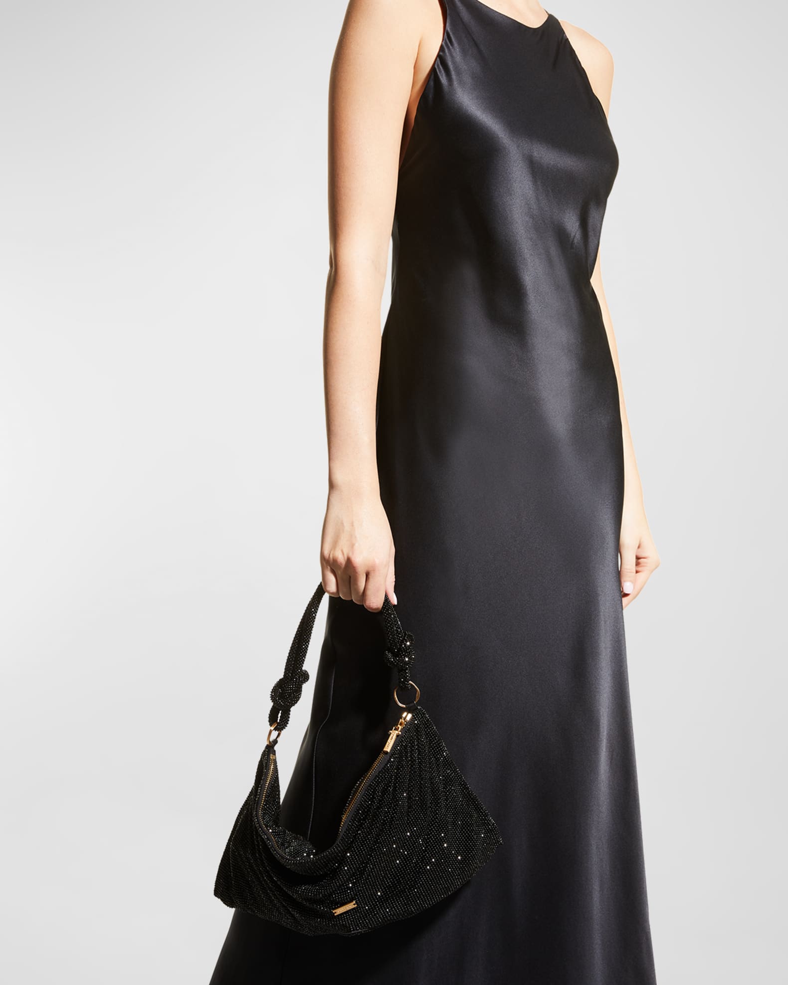 Cult Gaia Hera Knotted Rhinestone Mini Shoulder Bag Neiman Marcus