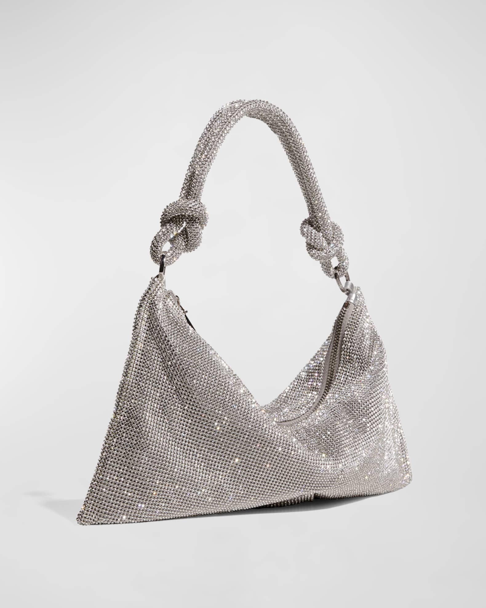 Cult Gaia Hera Knotted Rhinestone Mini Shoulder Bag | Neiman Marcus