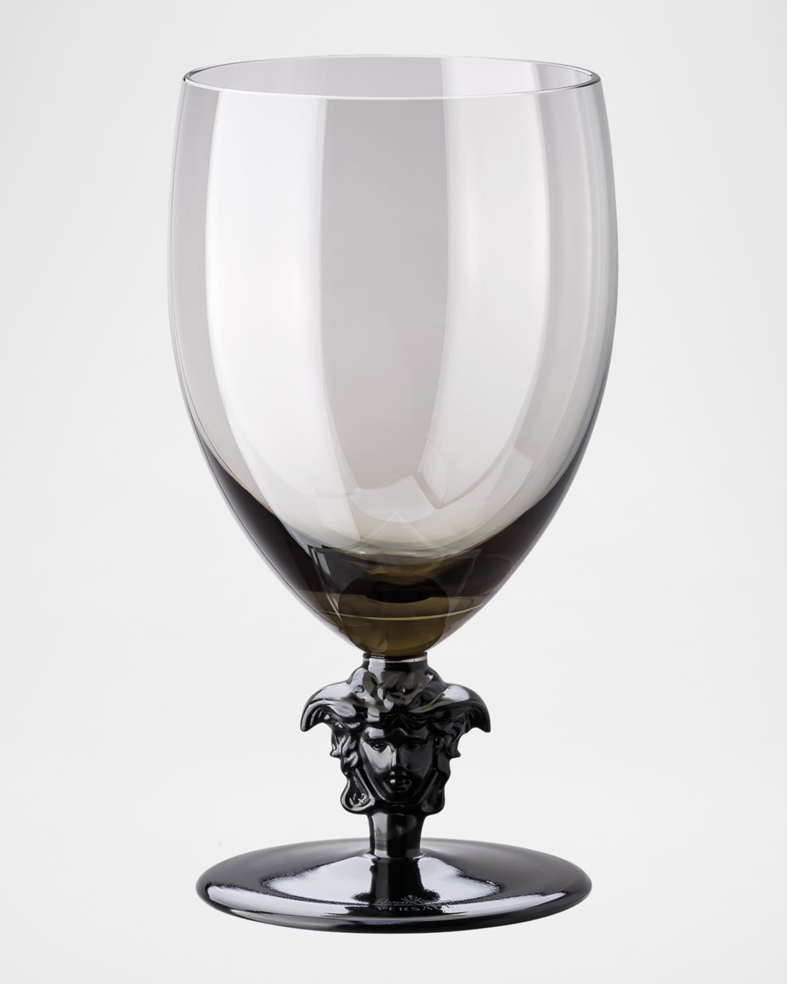 Versace Medusa Lumiere Short Stem Haze Red Wine Glasses, Set of 2