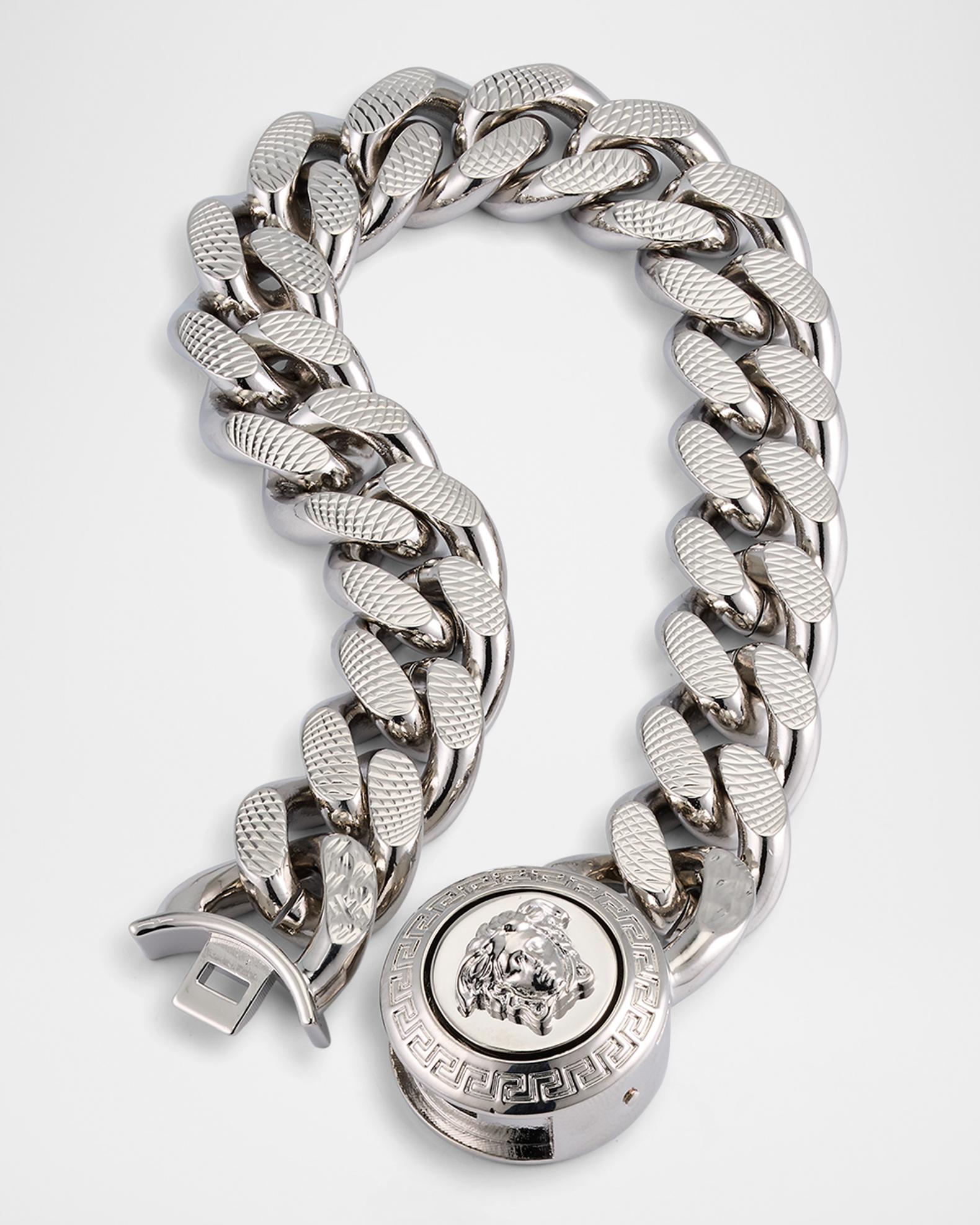 Versace Men's Medusa Curb Chain Bracelet | Neiman Marcus