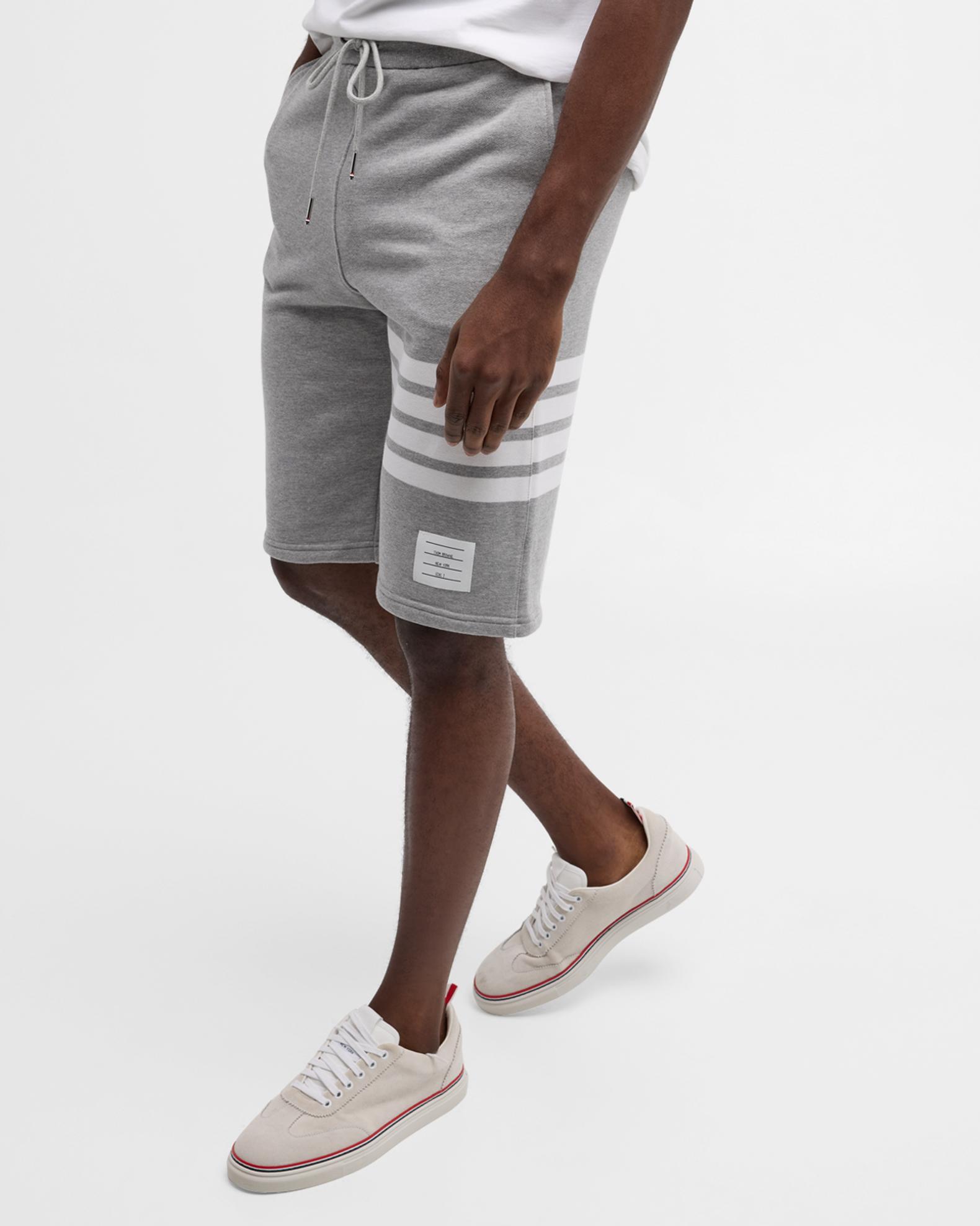 Thom Browne Men's 4-Bar Basic Terry Sweat Shorts | Neiman Marcus