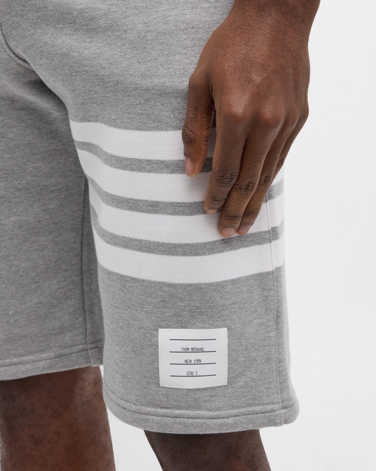 Thom Browne Men's 4-Bar Basic Terry Sweat Shorts | Neiman Marcus