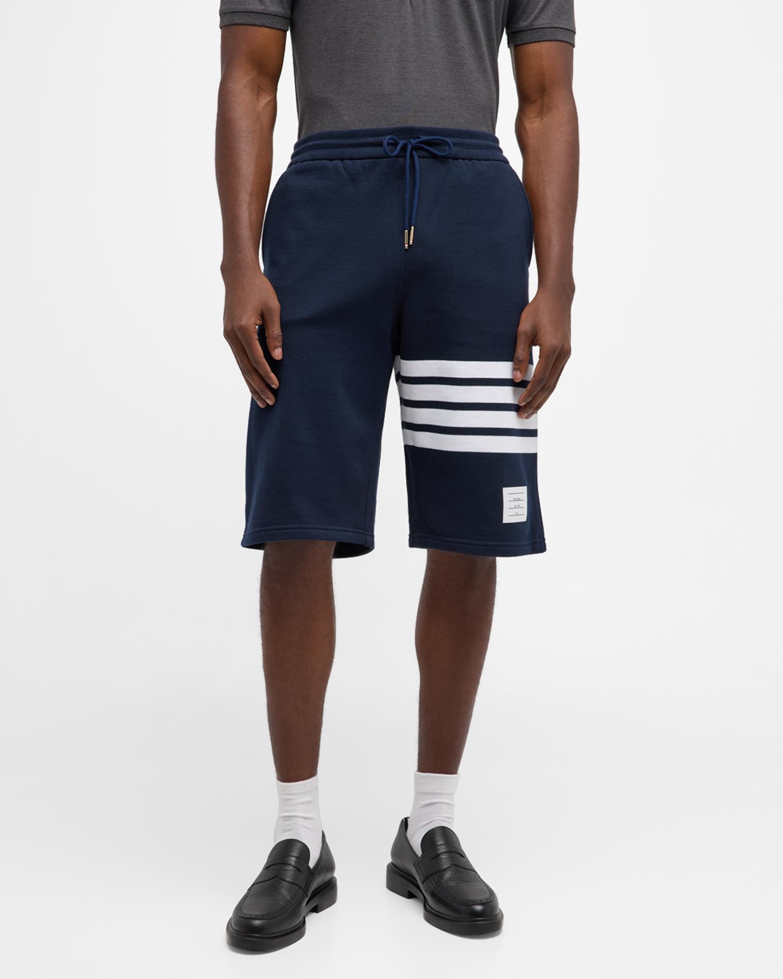 THOM BROWNE. ネイビー 4BAR ショーツ ハーフパンツ S相当 Thom Browne Men's 4-Bar Basic Terry Sweat Shorts | Neiman Marcus
