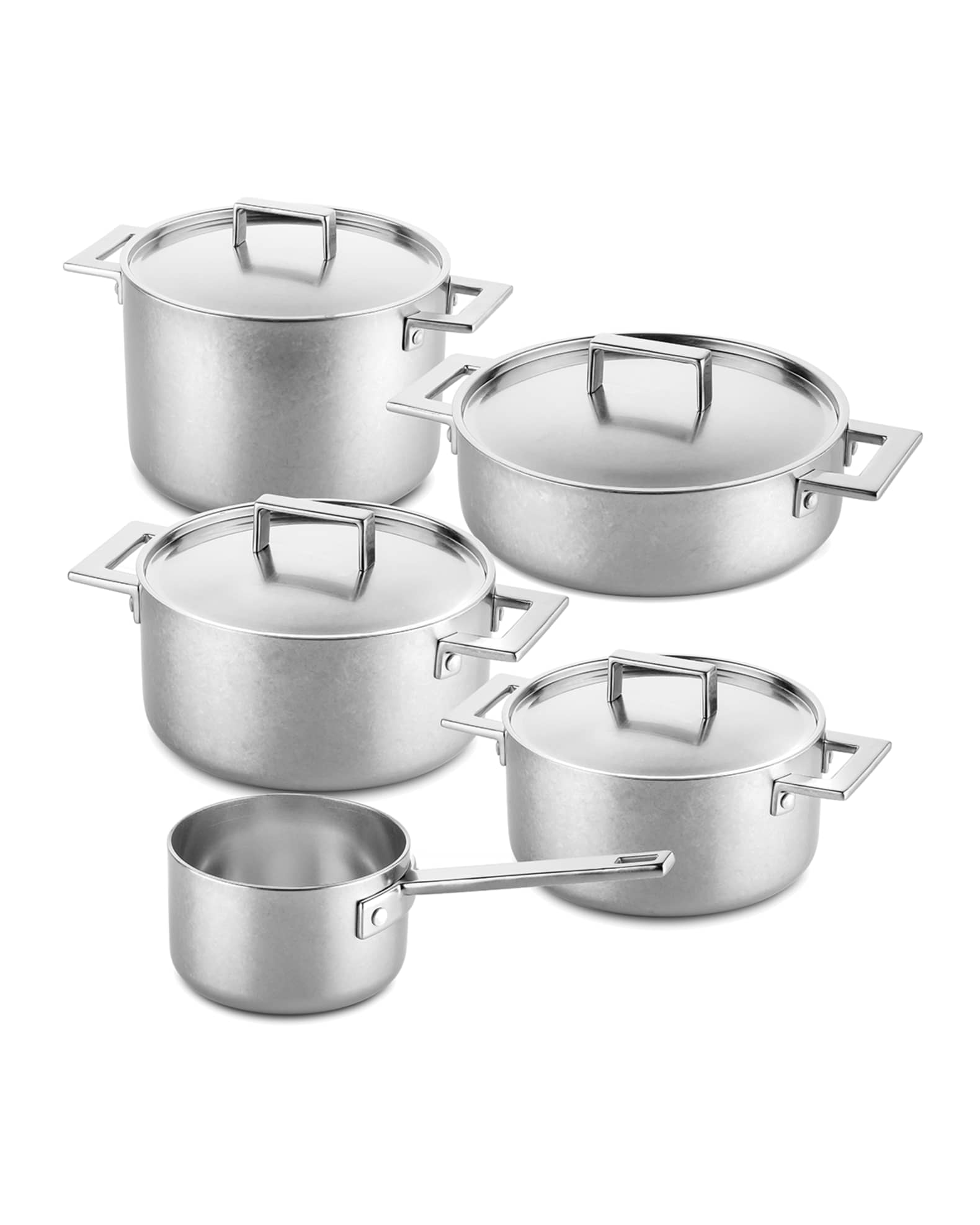 Attiva Pewter 10-Piece Cookware Set 0
