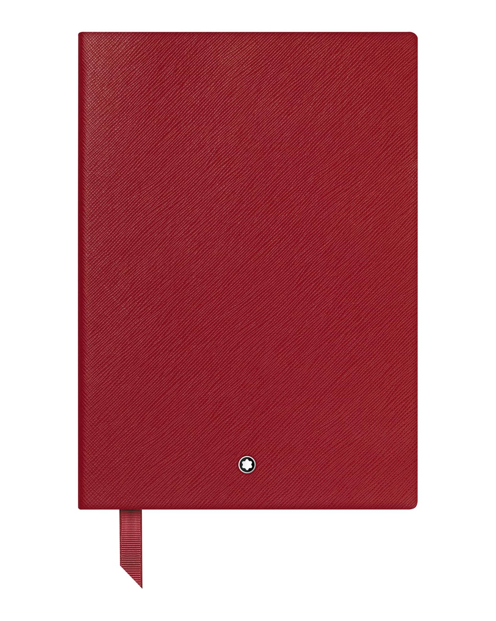 Fine Stationary Leather Notebook #146, Red 0