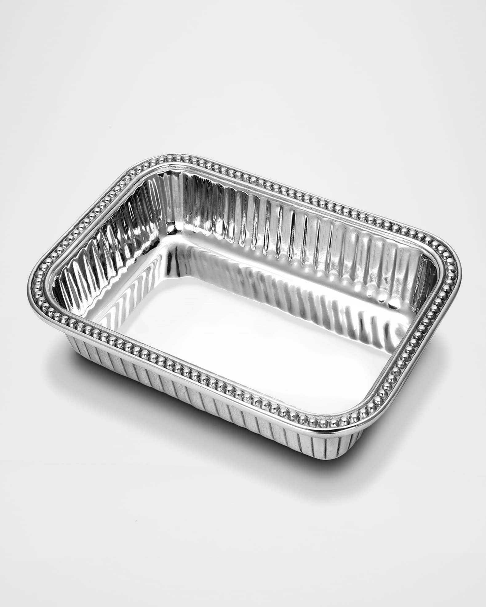 Flutes & Pearls Rectangular Baker 0
