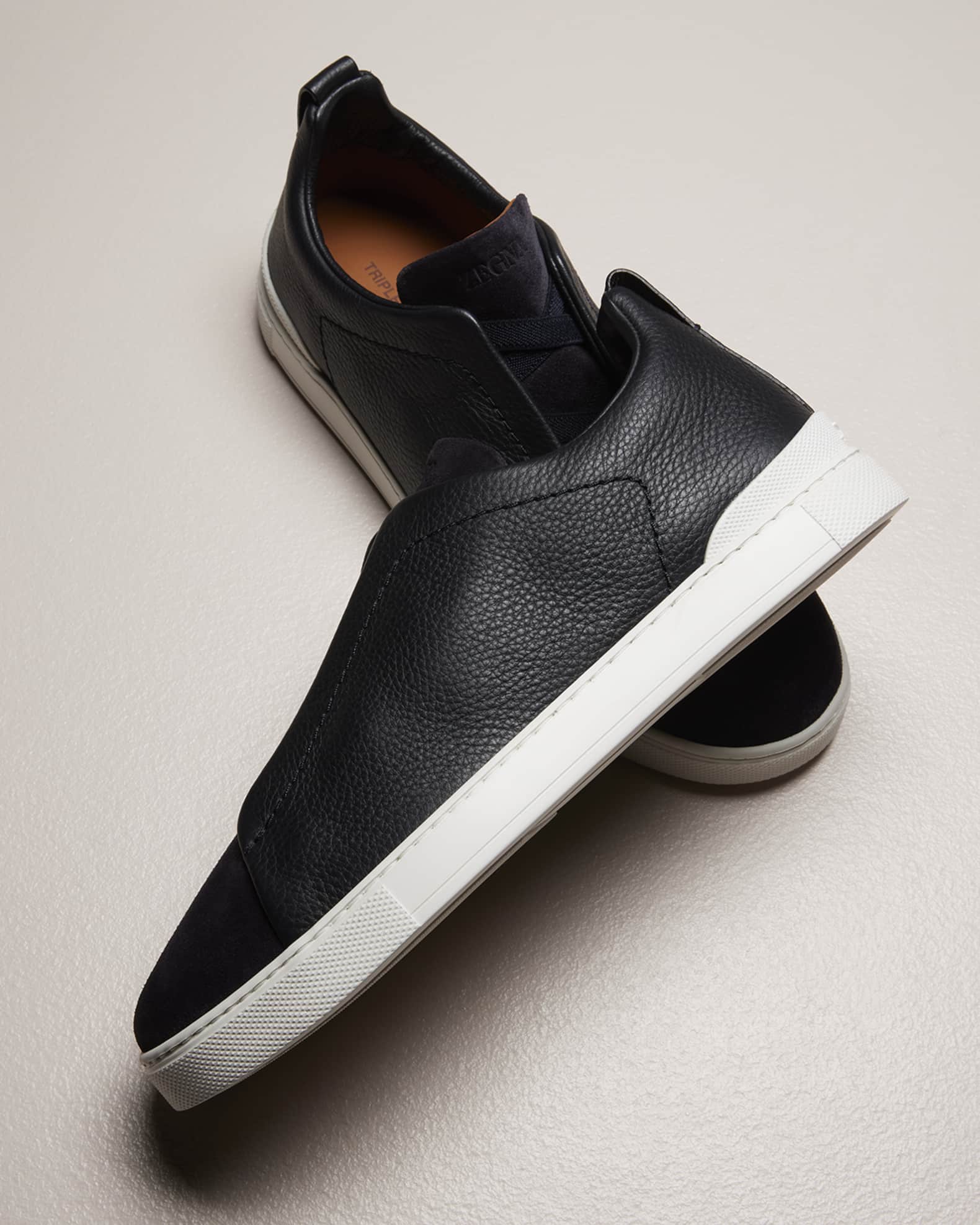 【GRANCY】l Plate Leather Shoes Oiled Leather Zipper Boot – La Garçonne