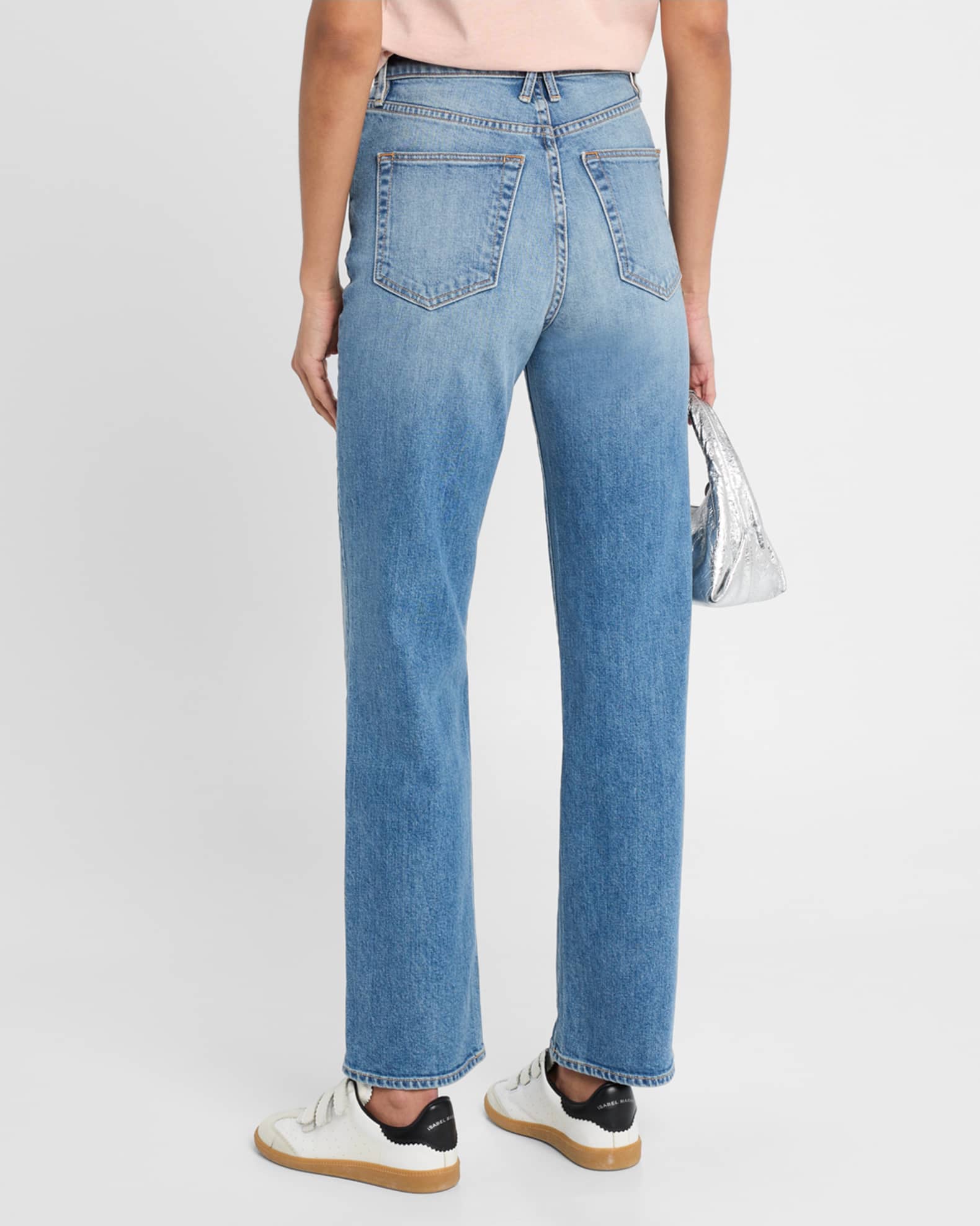 【SLVRLAKE】london high-rise straight-leg ジーンズ SLVRLAKE London High-Rise Straight-Leg Jeans | Neiman Marcus