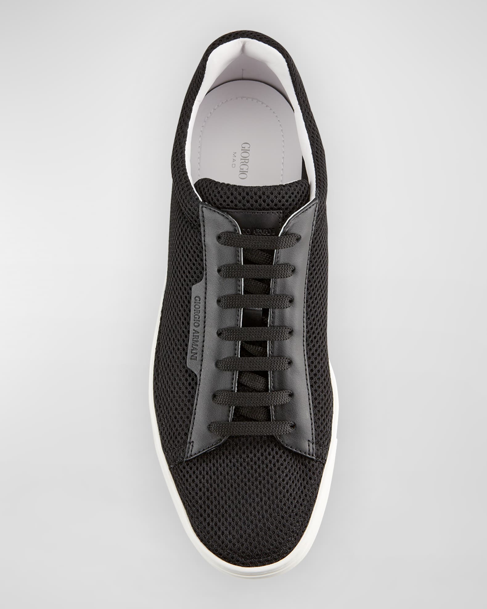 Men's Mesh & Leather Low-Top Sneakers 1