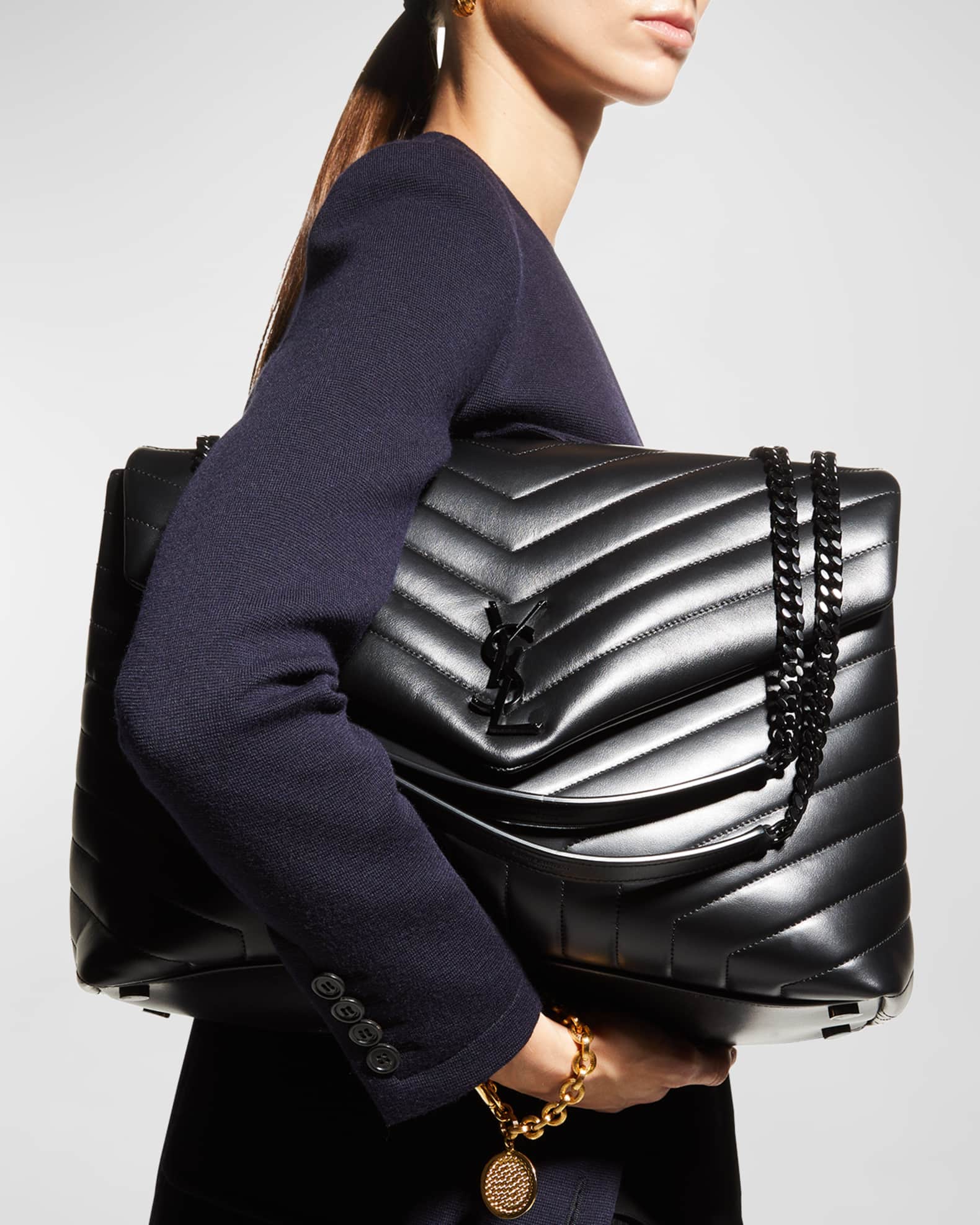Large loulou ysl bag top