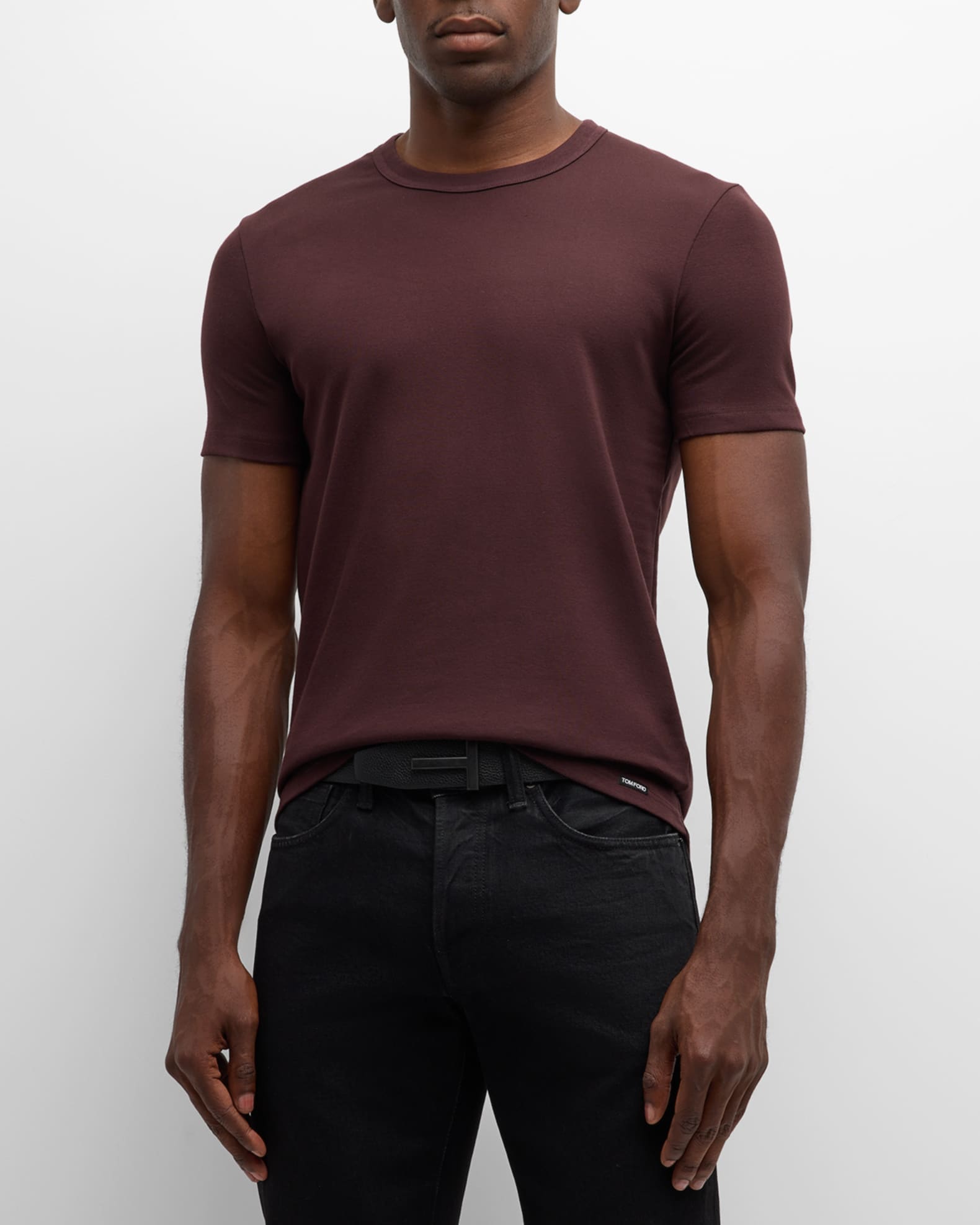 Tシャツ・カットソー Tom Ford Stretch Jersey T-Shirt 56828377.jpg