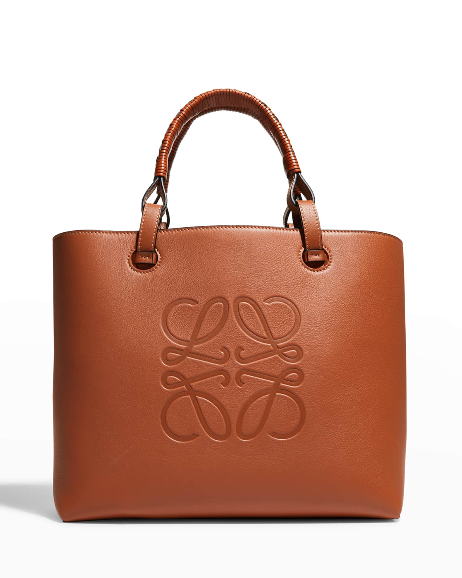Loewe Anagram Small Classic Leather Tote Bag | Neiman Marcus