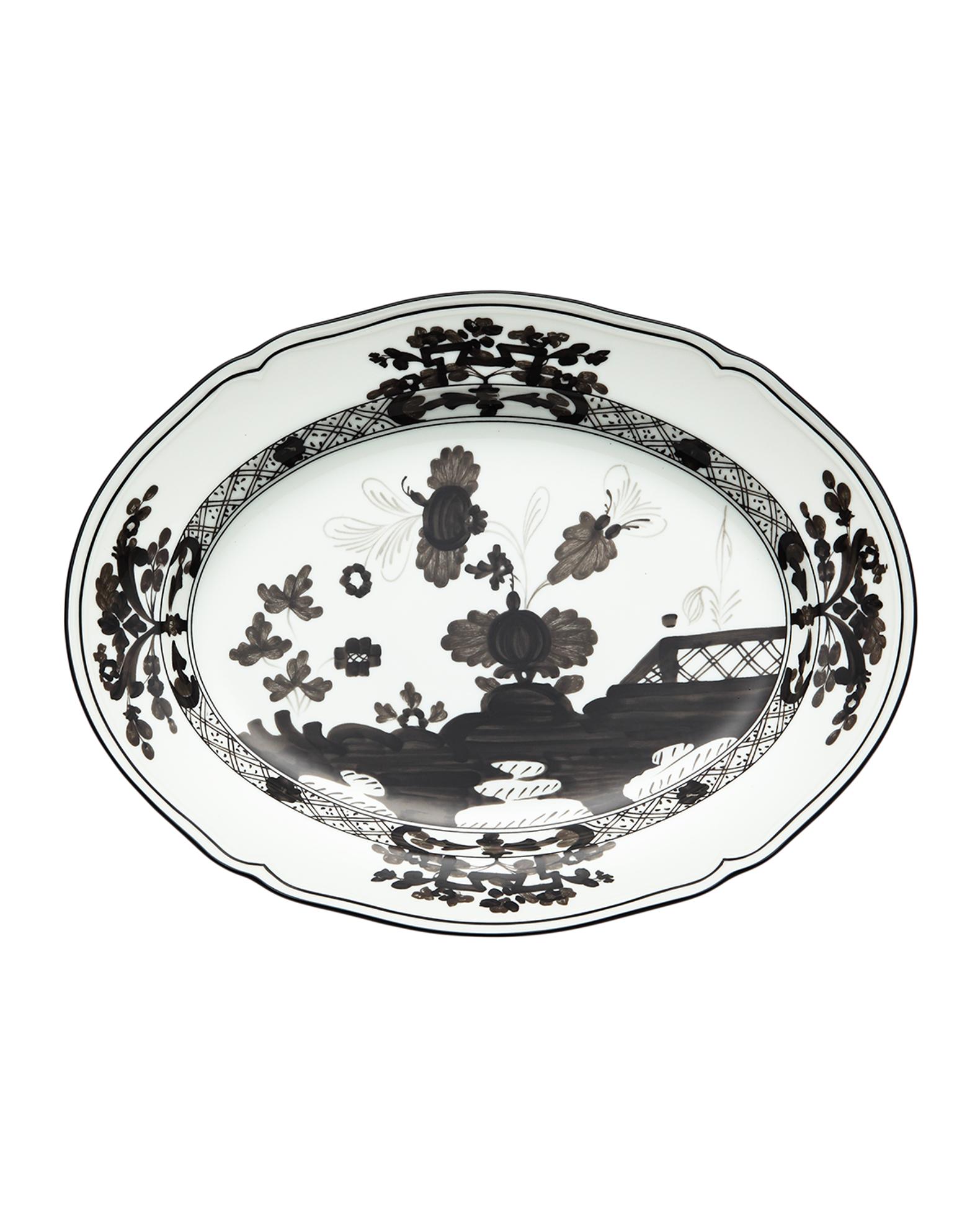 Ginori 1735 Oriente Italiano Oval Platter, Albus | Neiman Marcus