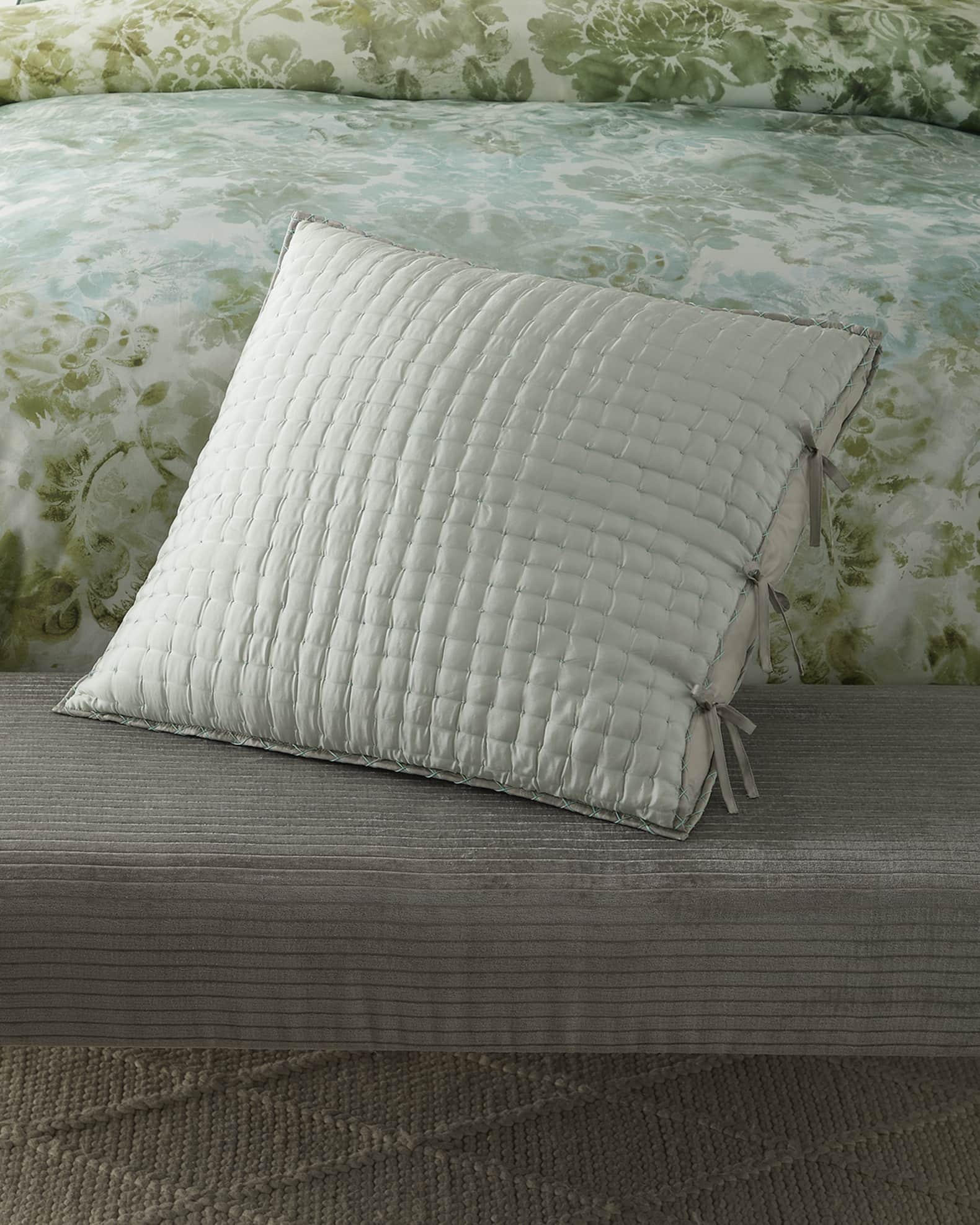 Chenevard Pebble  Duck Egg European Sham 0