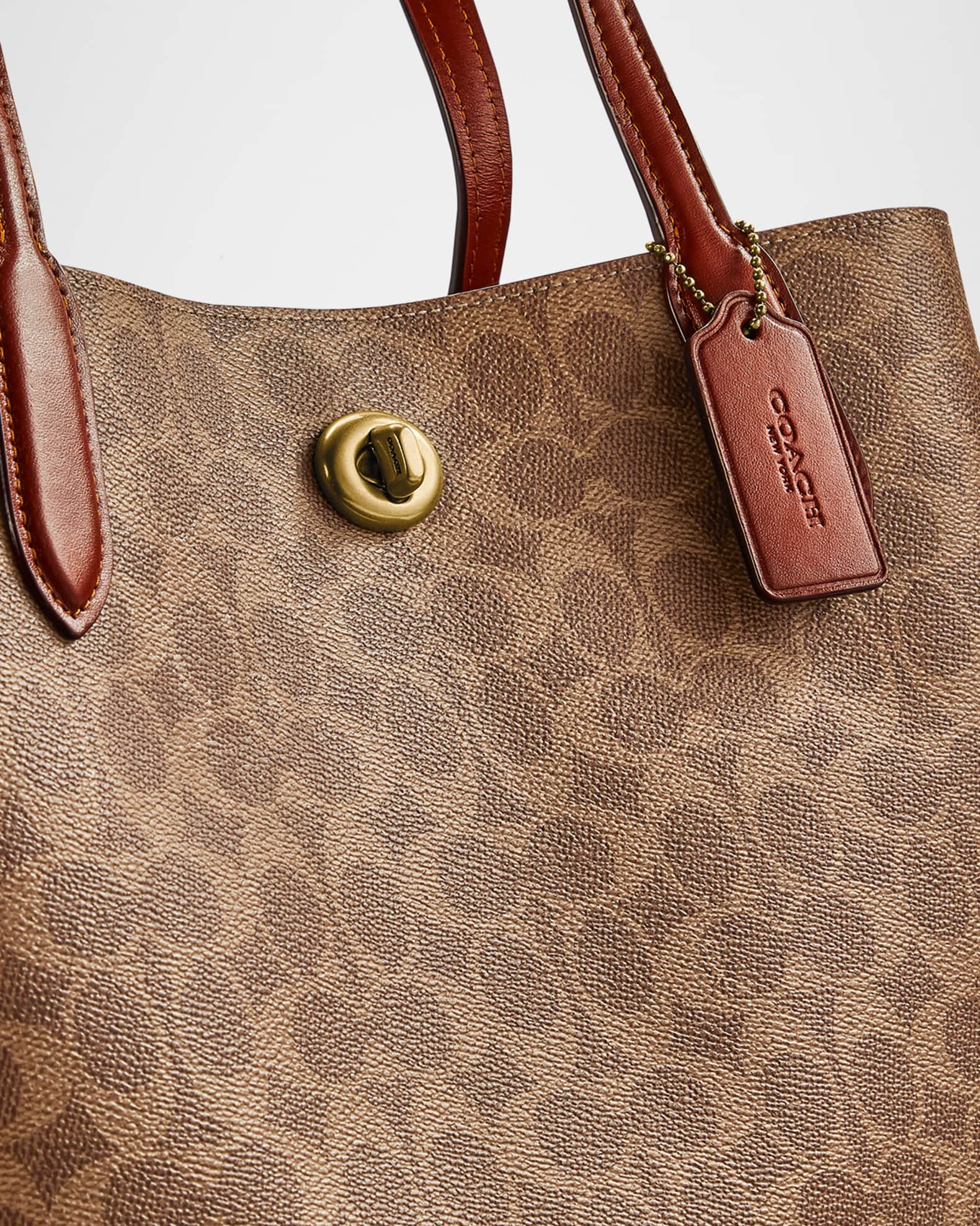 Coach coated canvas tote shop