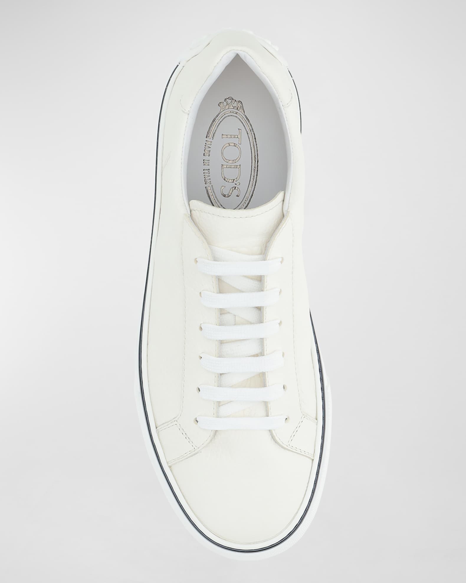 Tod's Men's Casetta Leather Low-Top Sneakers | Neiman Marcus