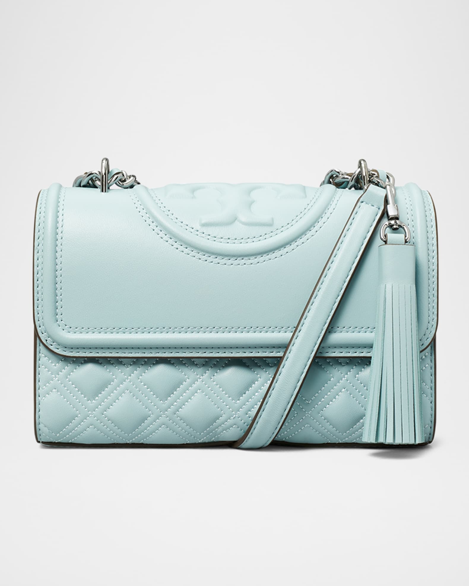 Tory burch baby blue purse discount