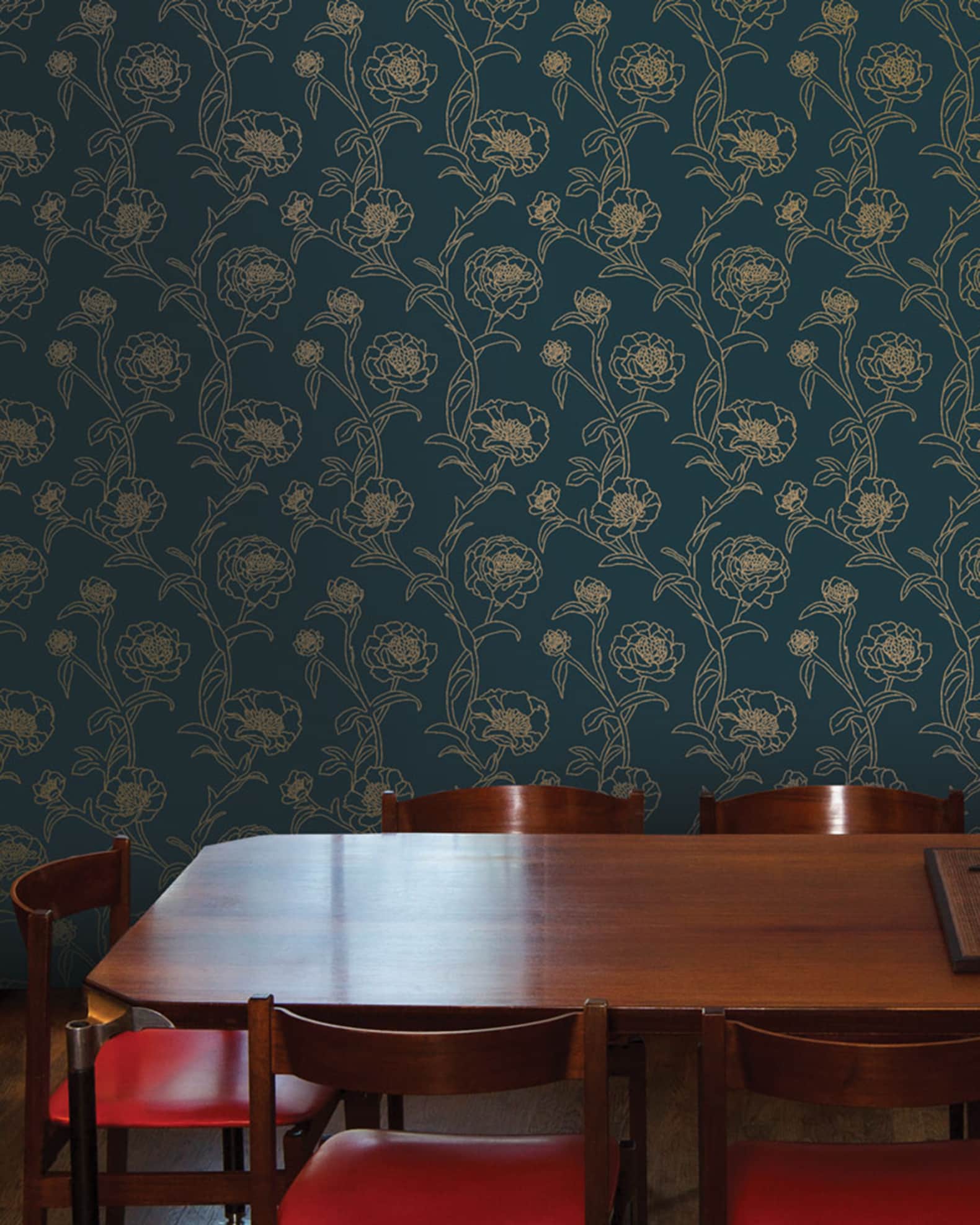 Tempaper Peonies Peel & Stick Wallpaper Neiman Marcus