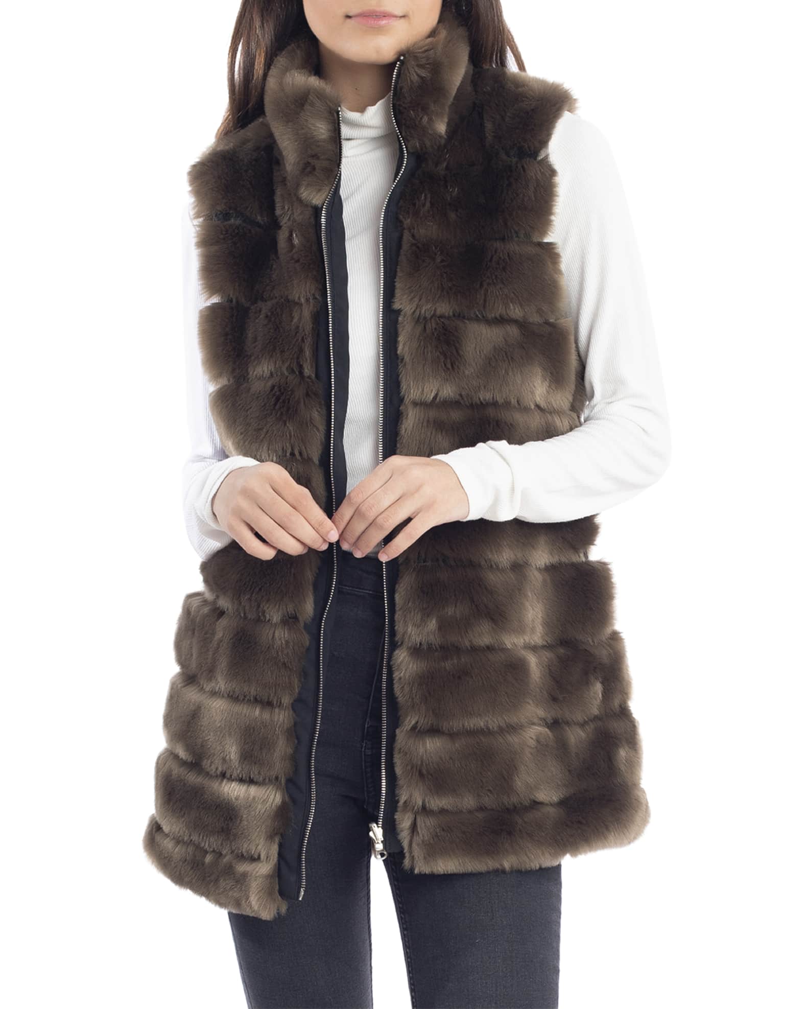 adrer limited 30 synthetic fur big vest-