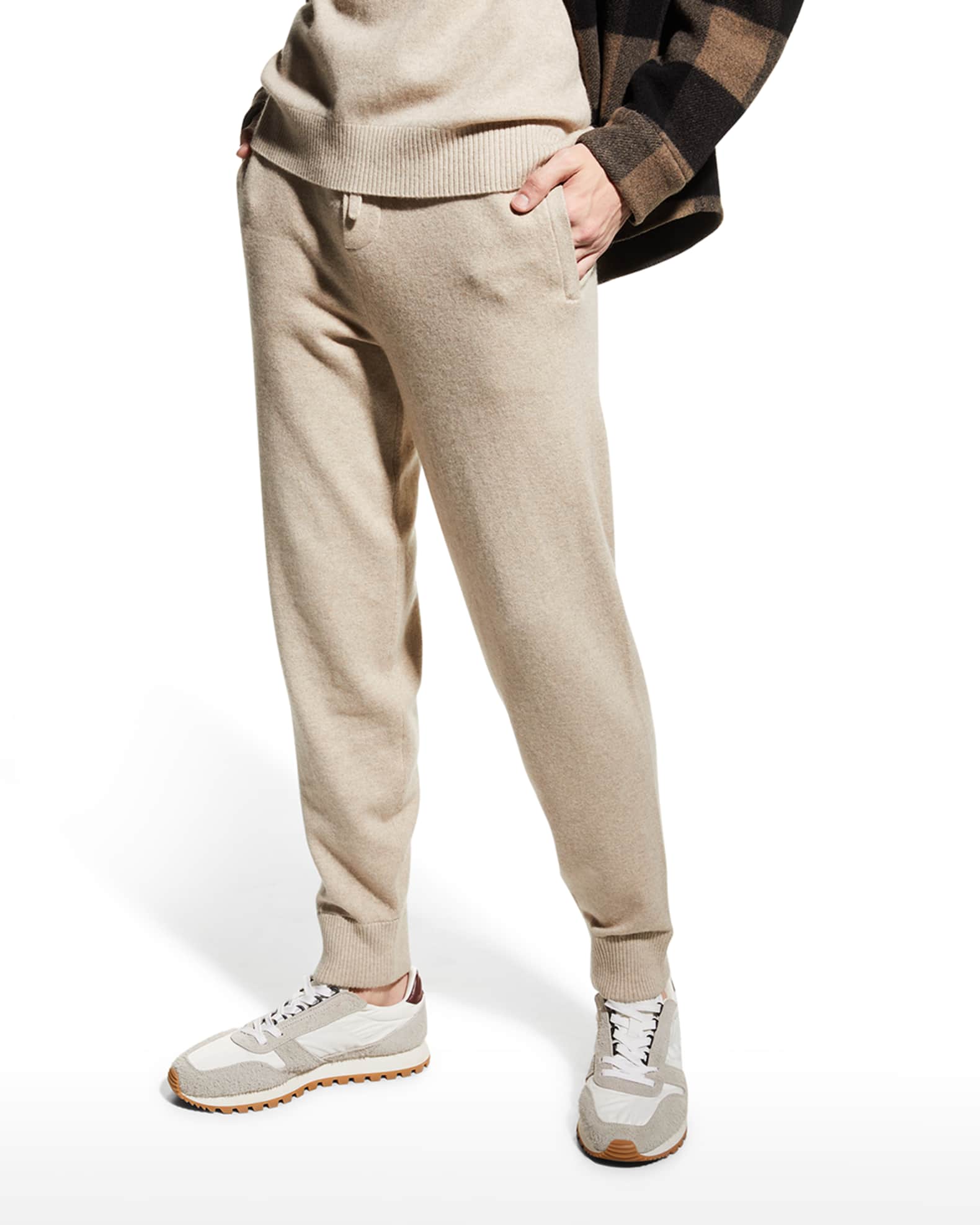 Vince Men's Cashmere-Blend Luxe Jogger Pants | Neiman Marcus