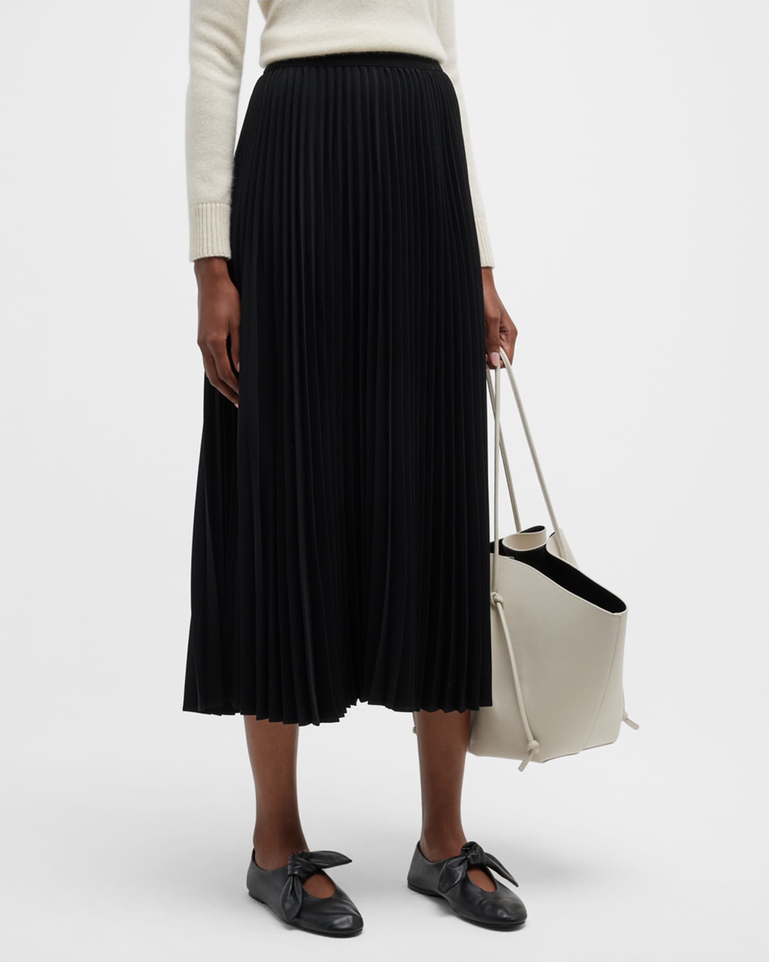 Pleated Midi Skirt 1