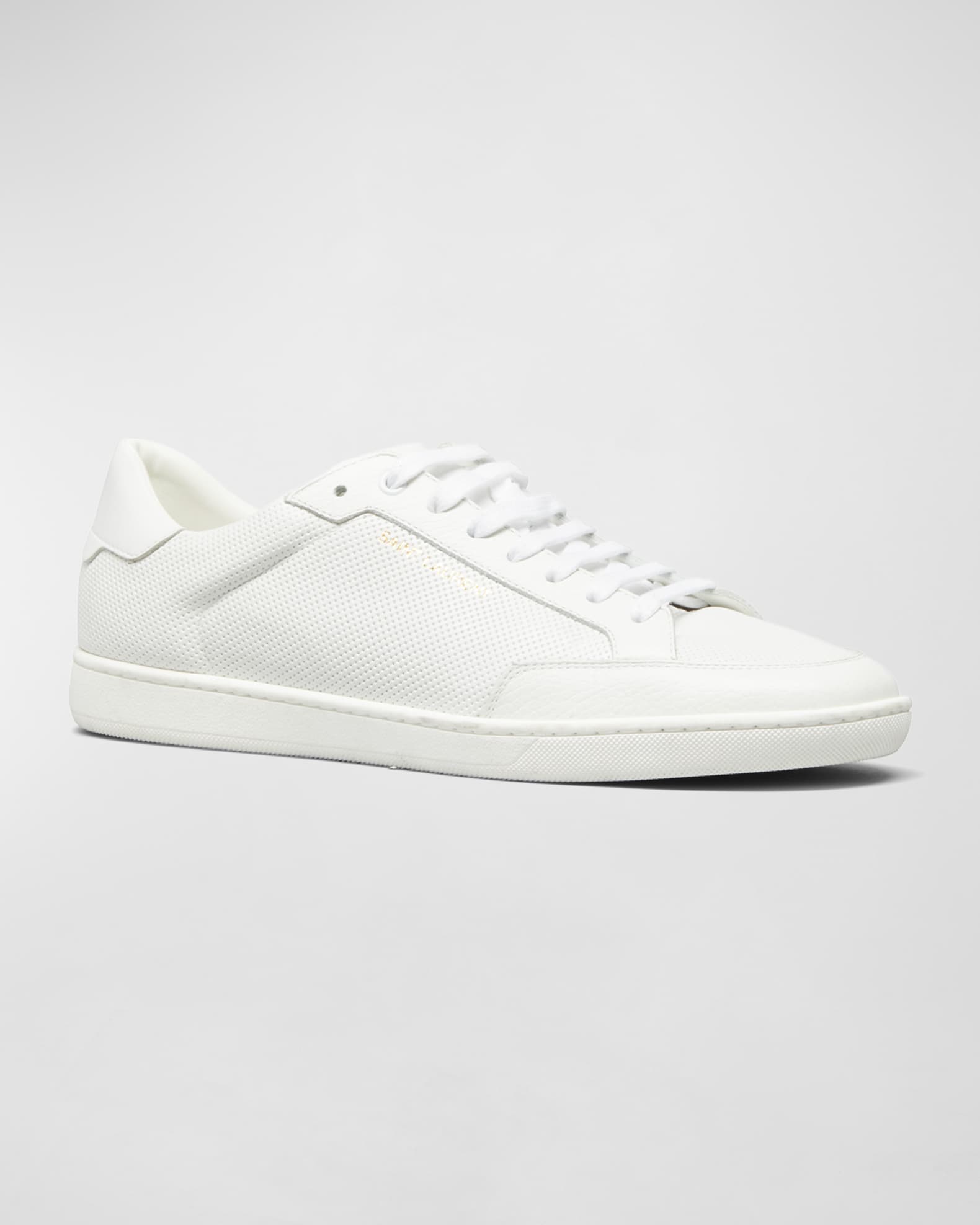 Men's SL/06 Signature Perforated Leather Low-Top Sneakers 1