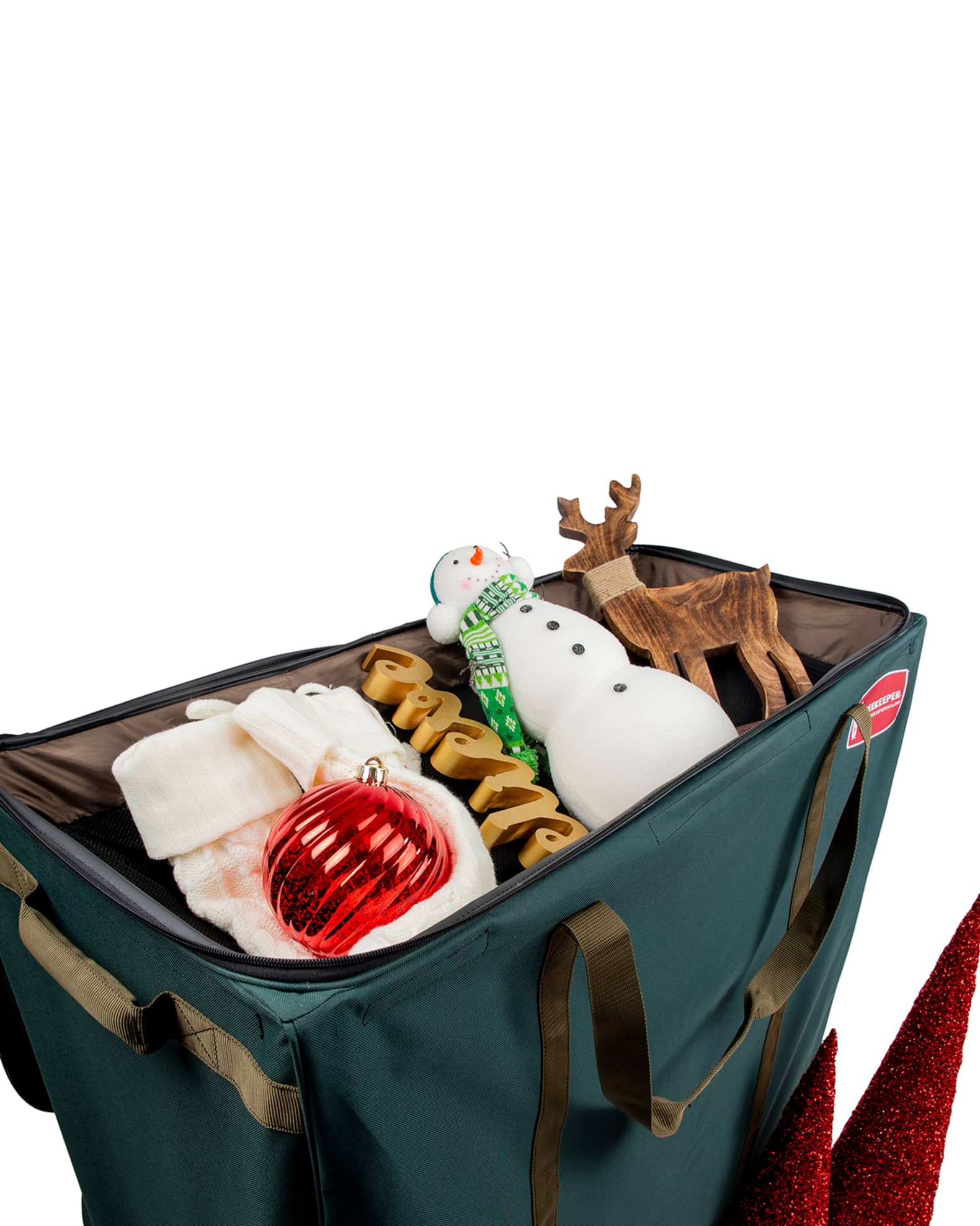 TreeKeeper Rolling Multi Use Christmas Decoration Storage Bag with