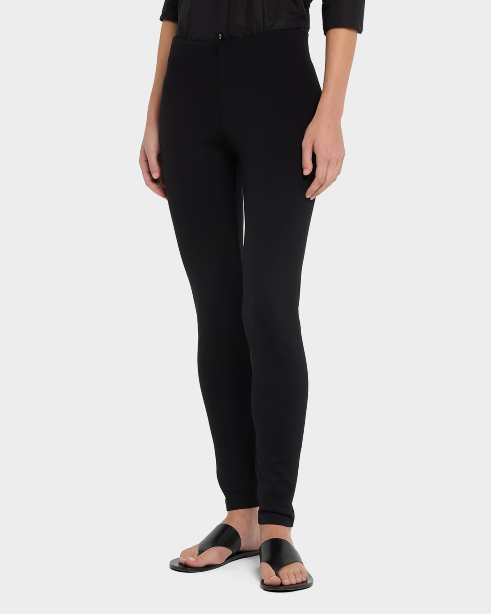 THE ROW Woolworth Mid-Rise Ankle Leggings | Neiman Marcus