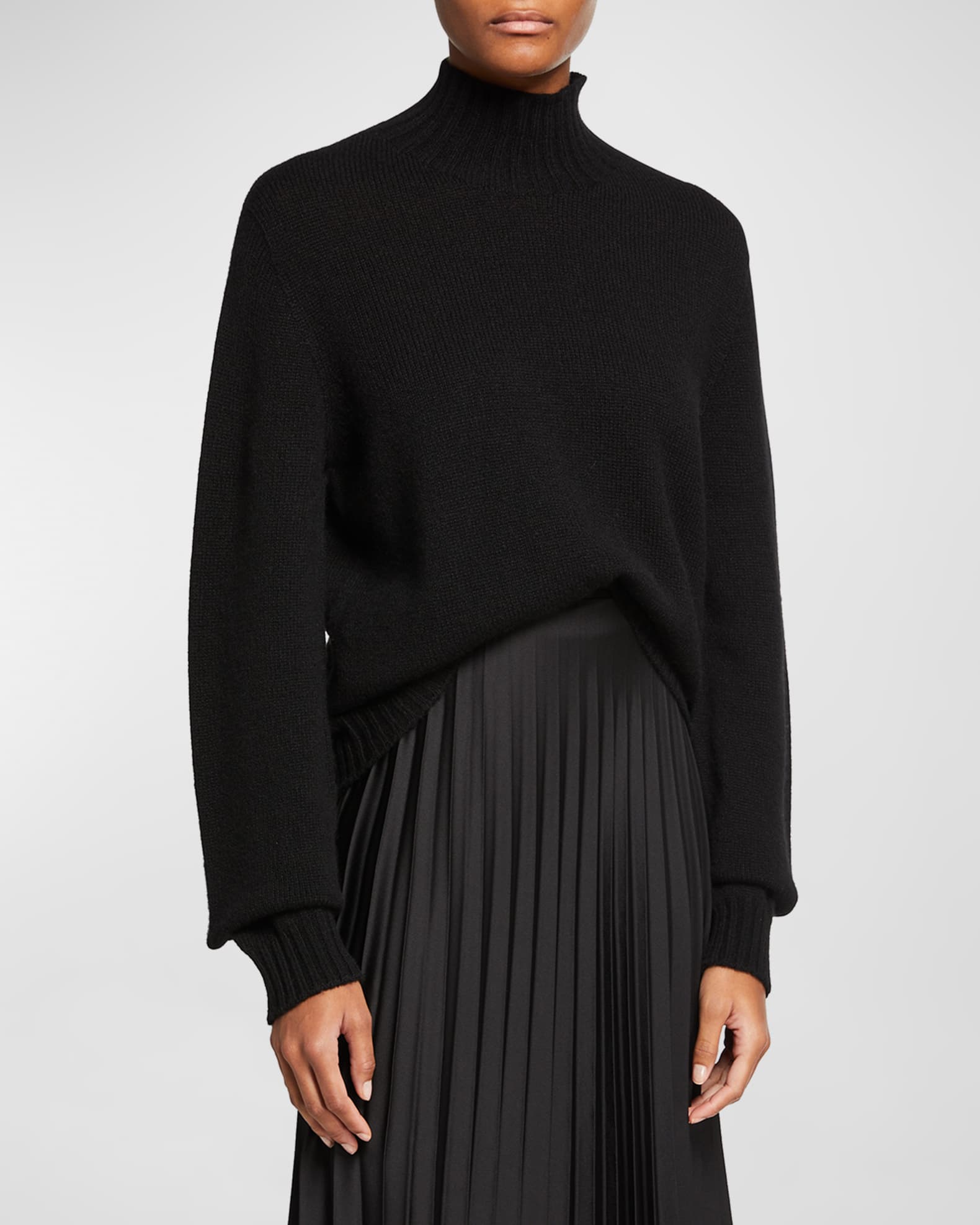 THE ROW Kensington High-Neck Cashmere Sweater | Neiman Marcus