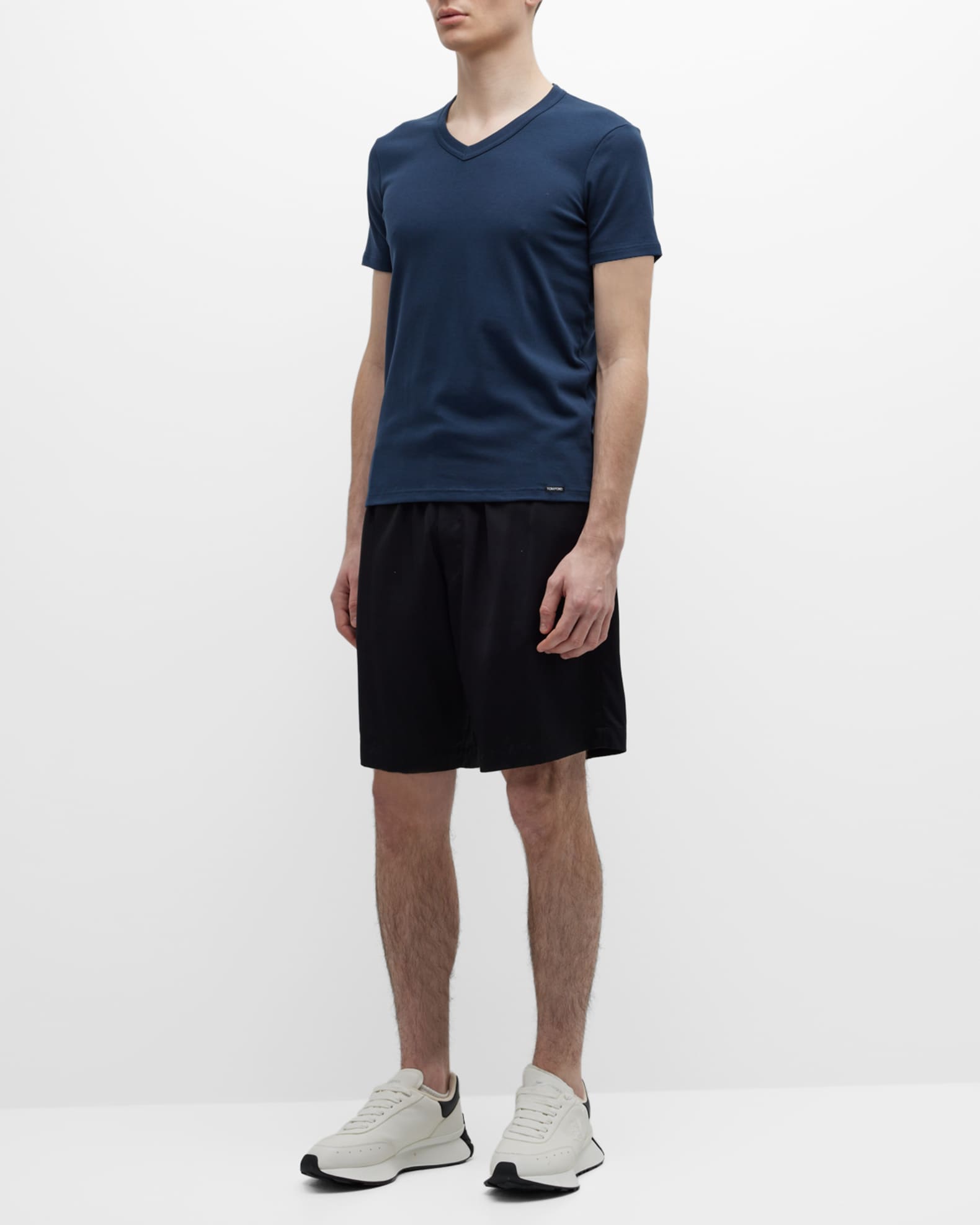 TOM FORD Men's Cotton Stretch Jersey T-shirt | Neiman Marcus