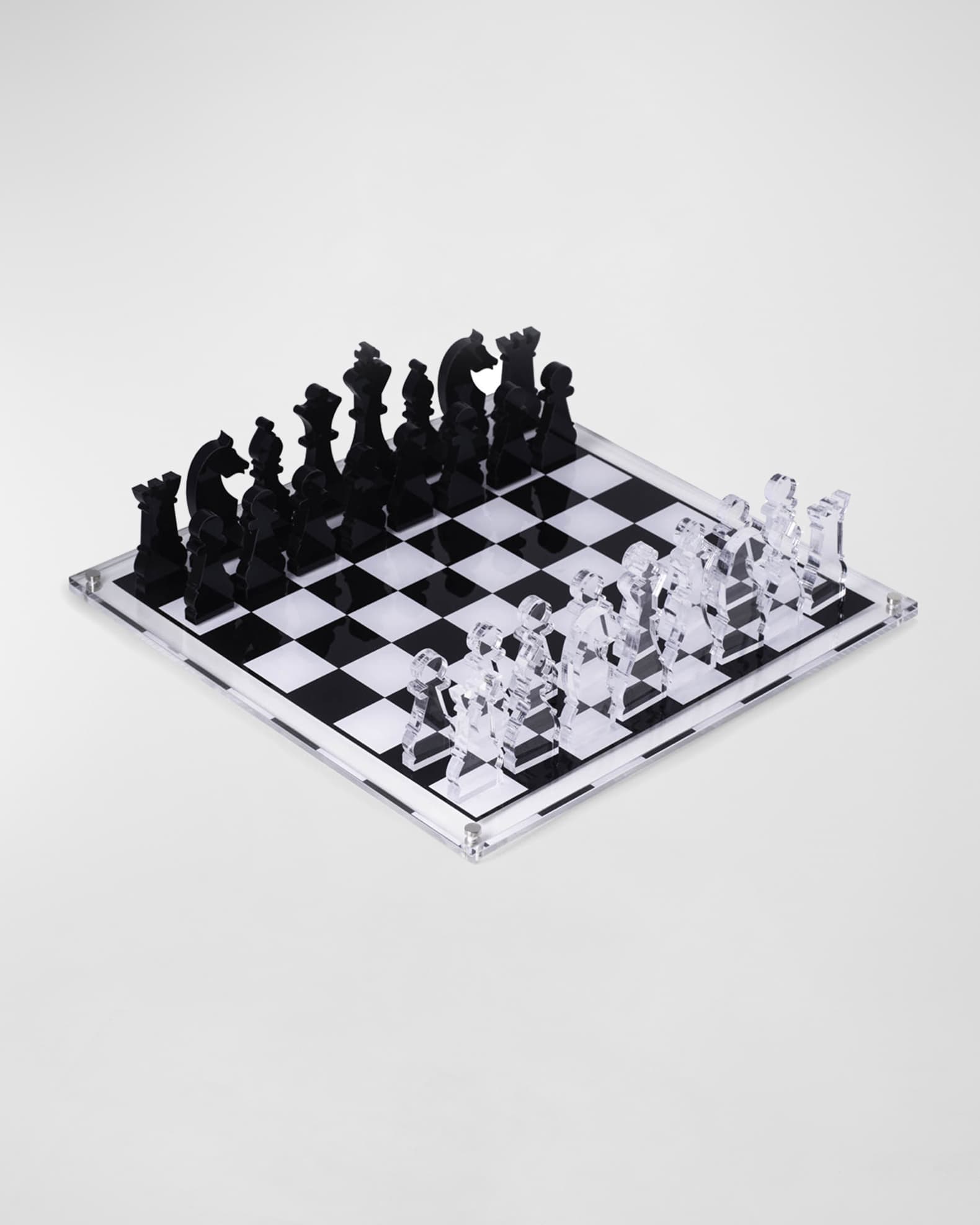Bey-Berk Charlie Acrylic Chess Set | Neiman Marcus