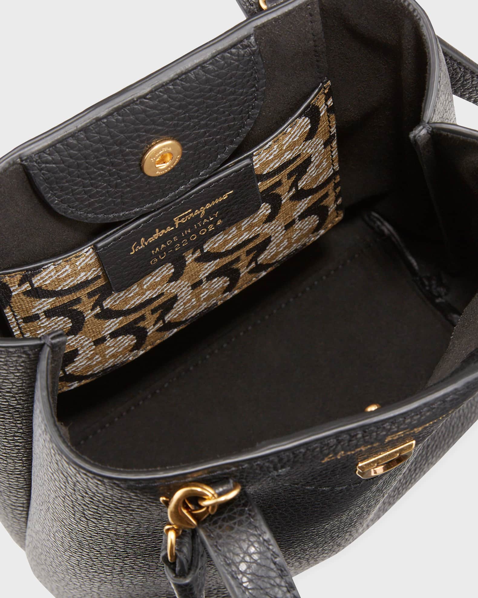 Ferragamo Travel Gancio Leather Tote Bag Neiman Marcus