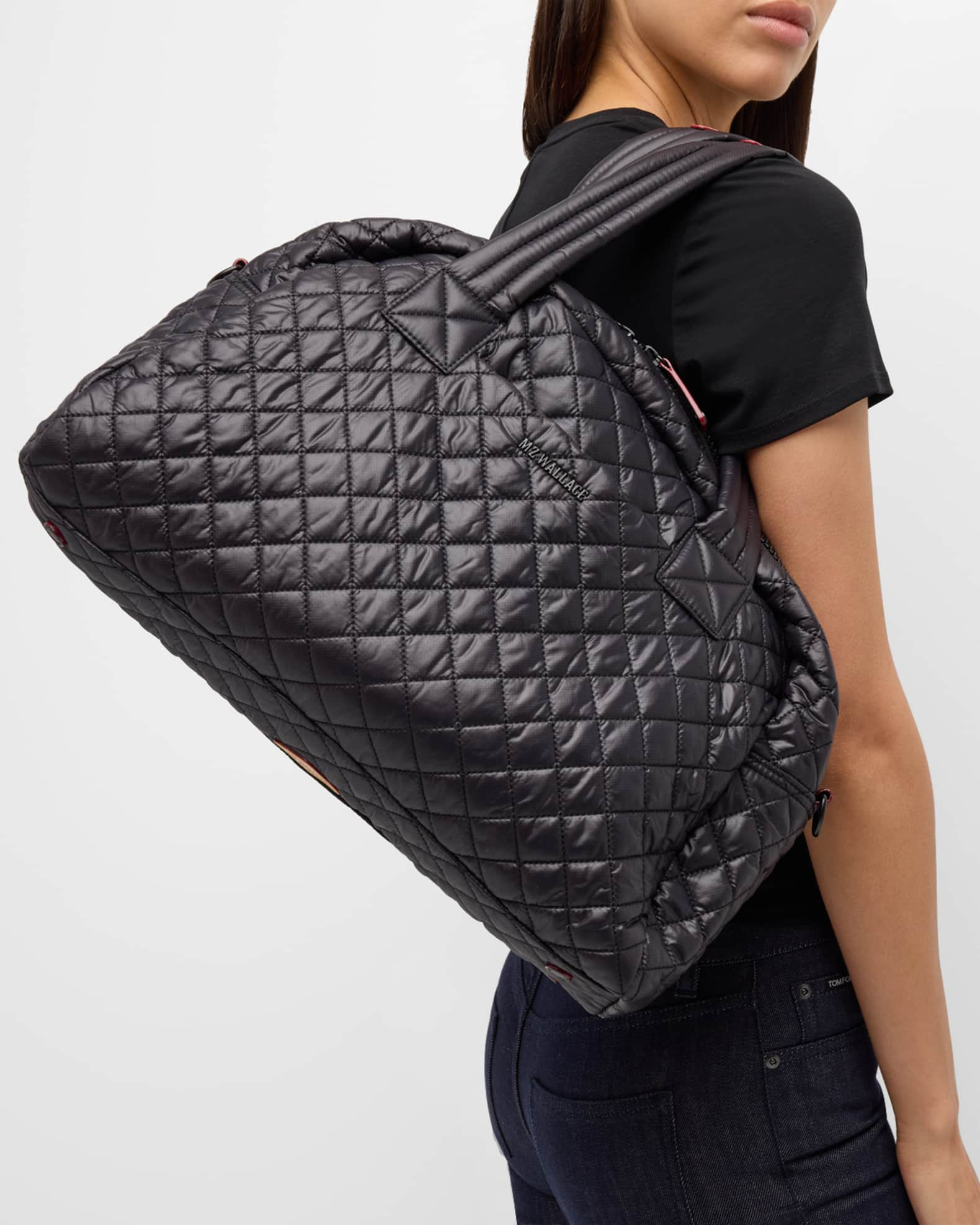 MZ Wallace Jimmy Quilted Shell Tote