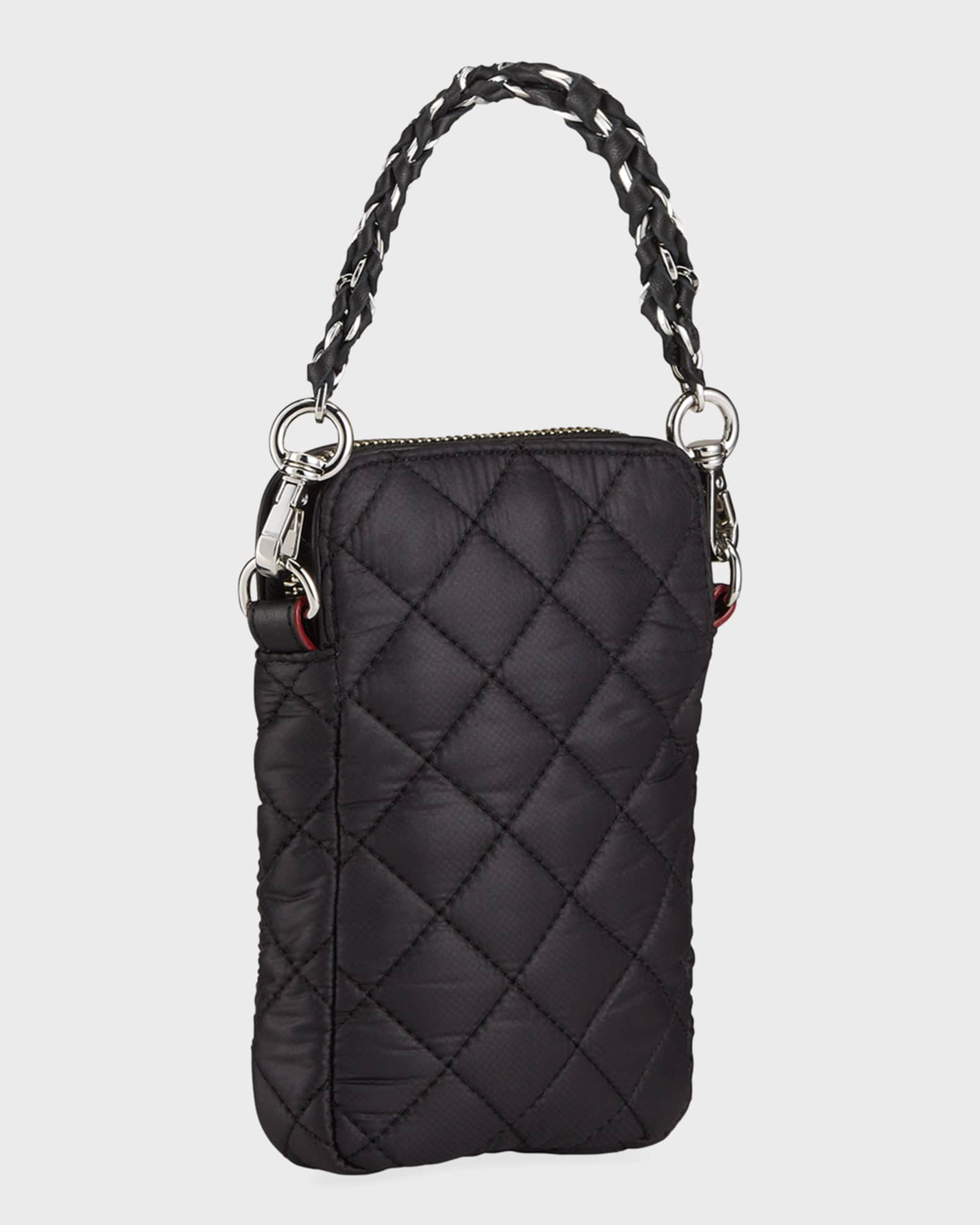 chanel black quilted crossbody handbag