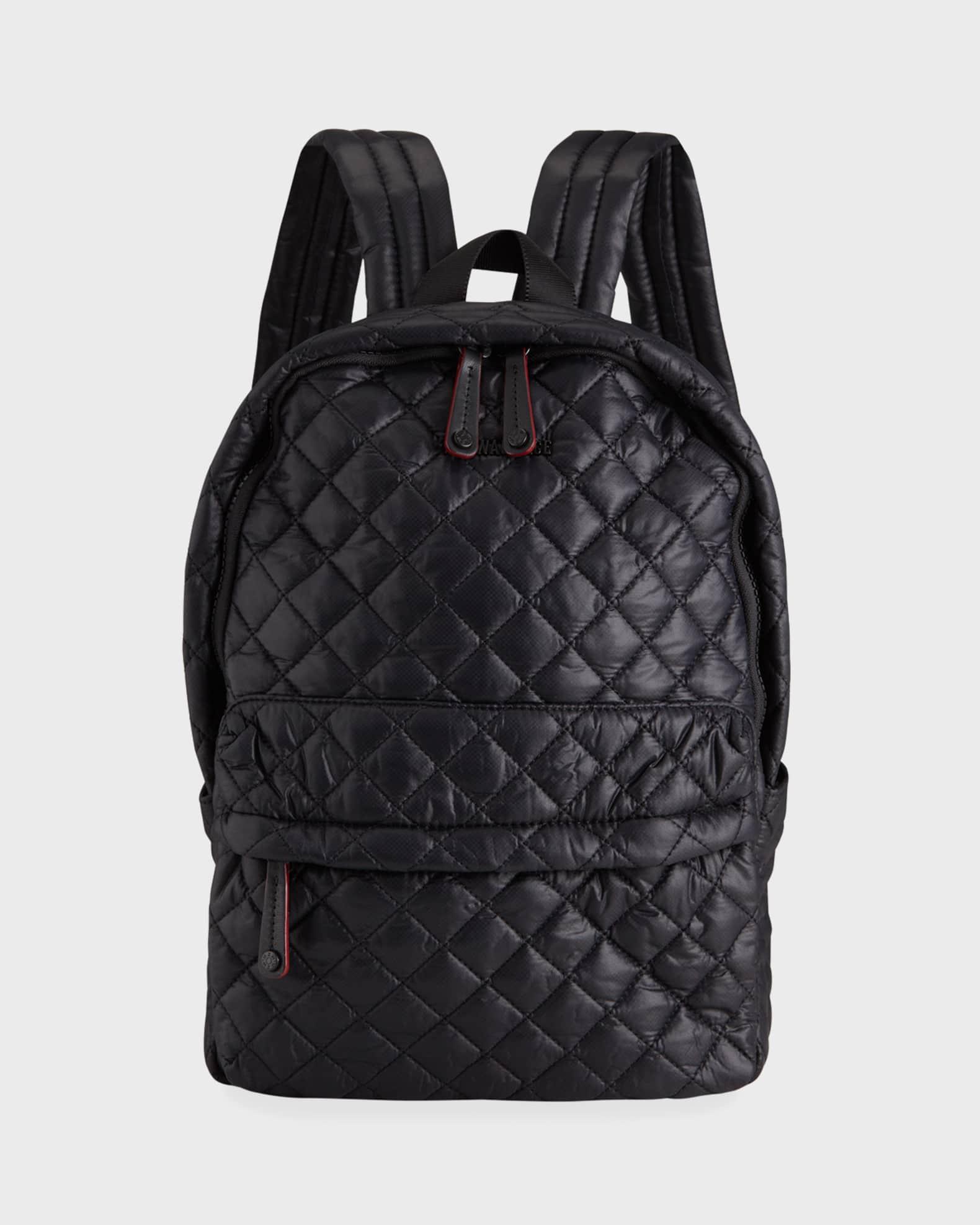 MZ WALLACE Black Quilted Nylon Travel Bag - The Purse Ladies