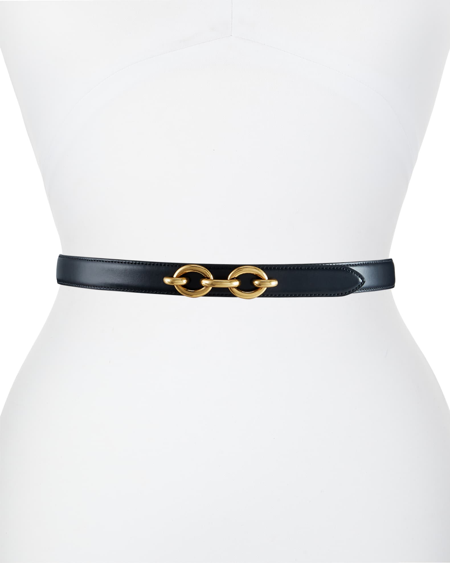 【Saint Laurent】YSL CINTURA◆634437BOO0W Cassandre Belt with square buckle in smooth leather | Saint