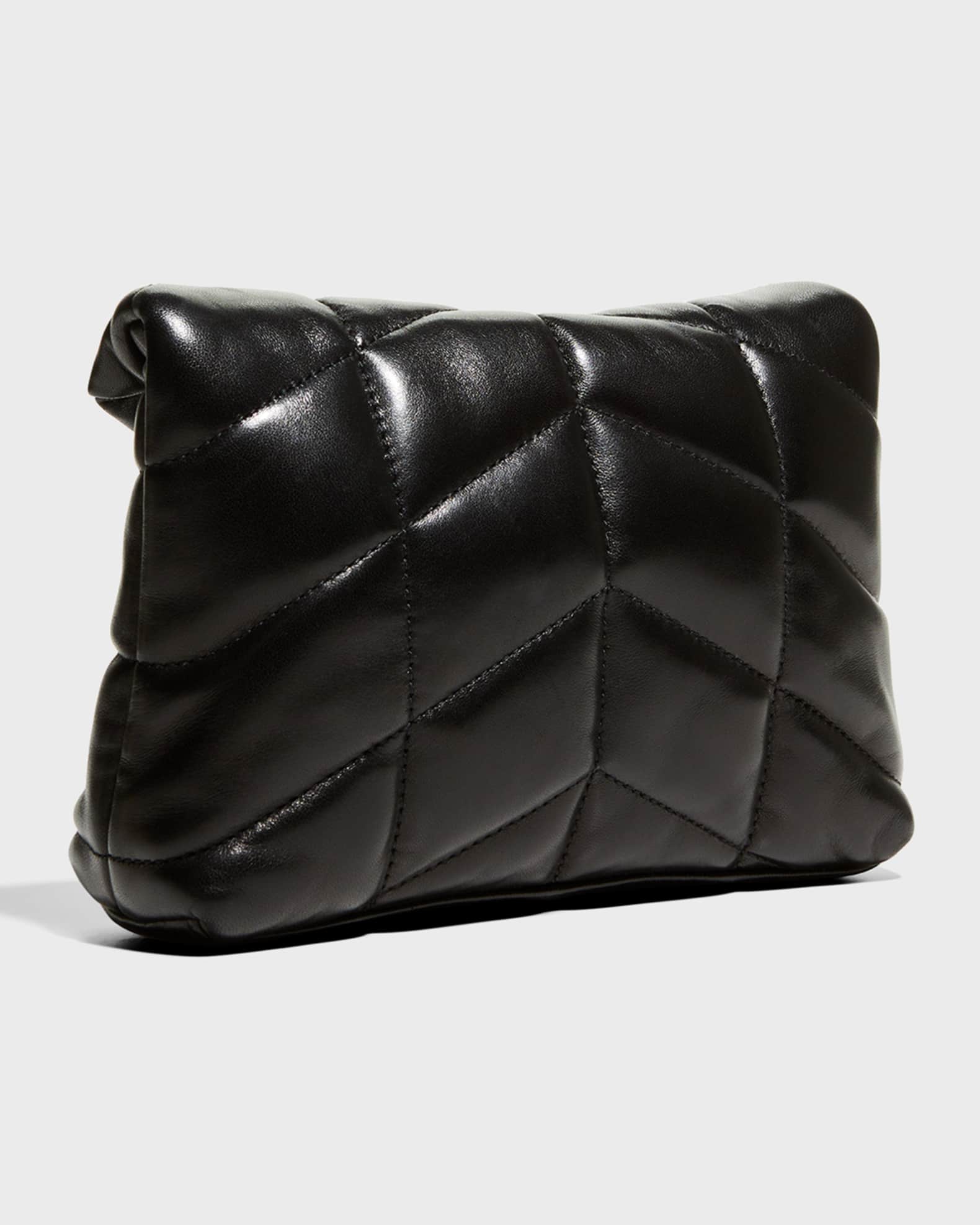 Ysl black quilted clutch shop