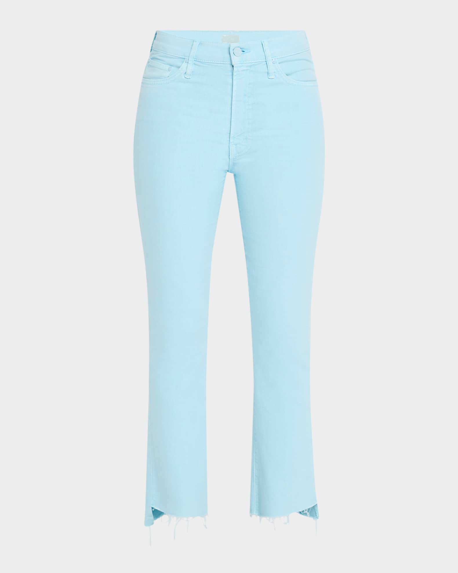 MOTHER The Insider Cropped Step Fray Jeans | Neiman Marcus