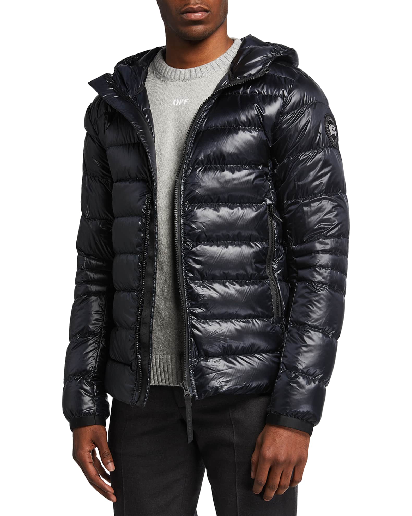 Men's Crofton Quilted Zip Hoodie Neiman Marcus