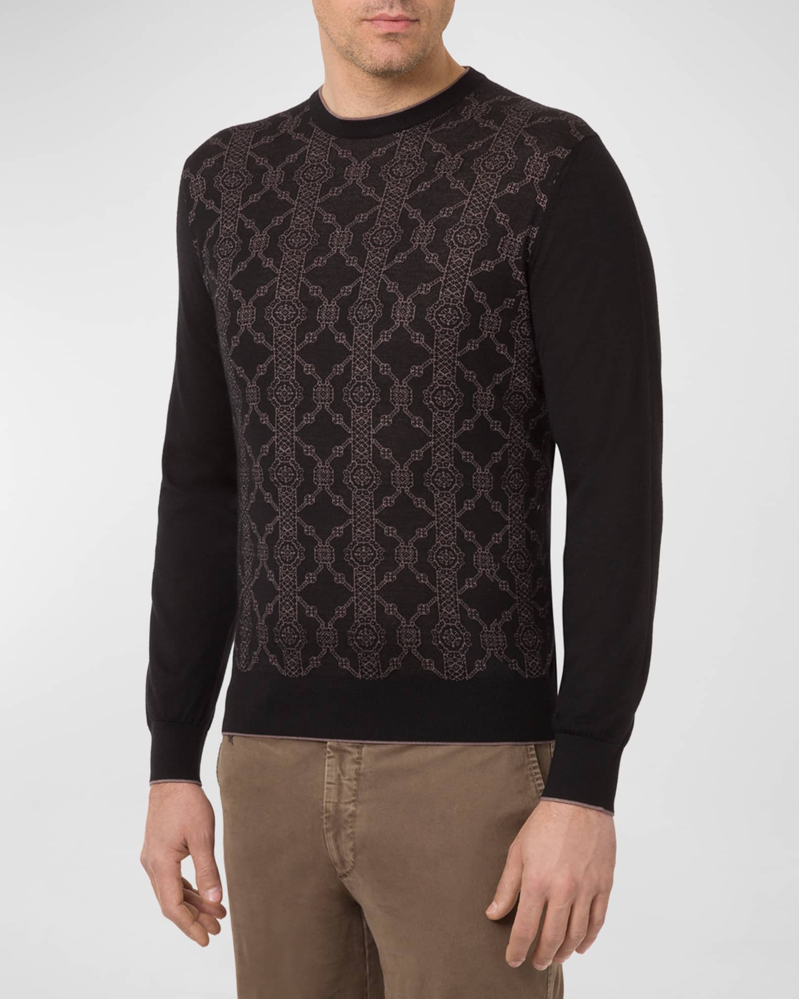 Silk sweater mens top