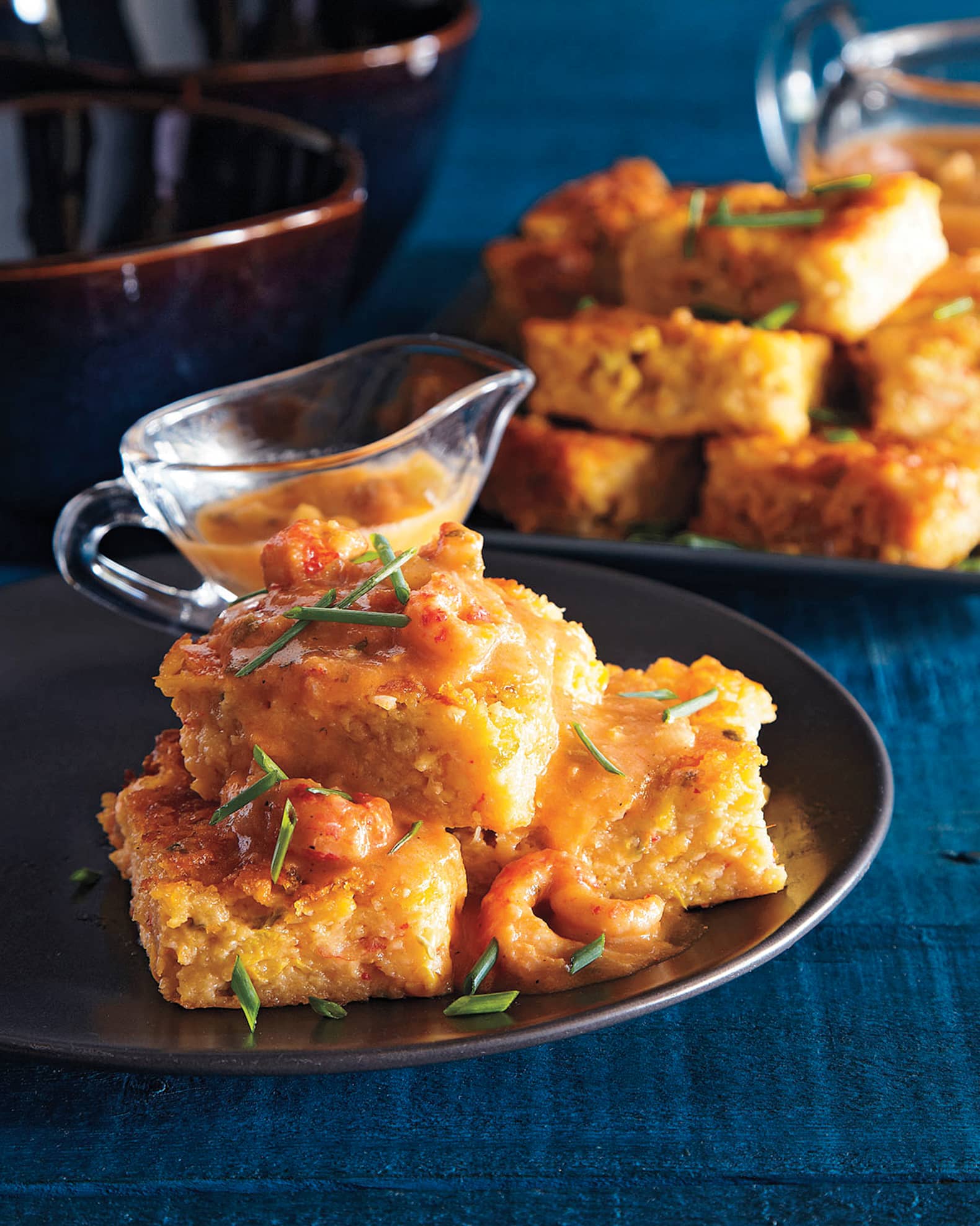 Crawfish Cornbread with Crawfish Etouffee 0