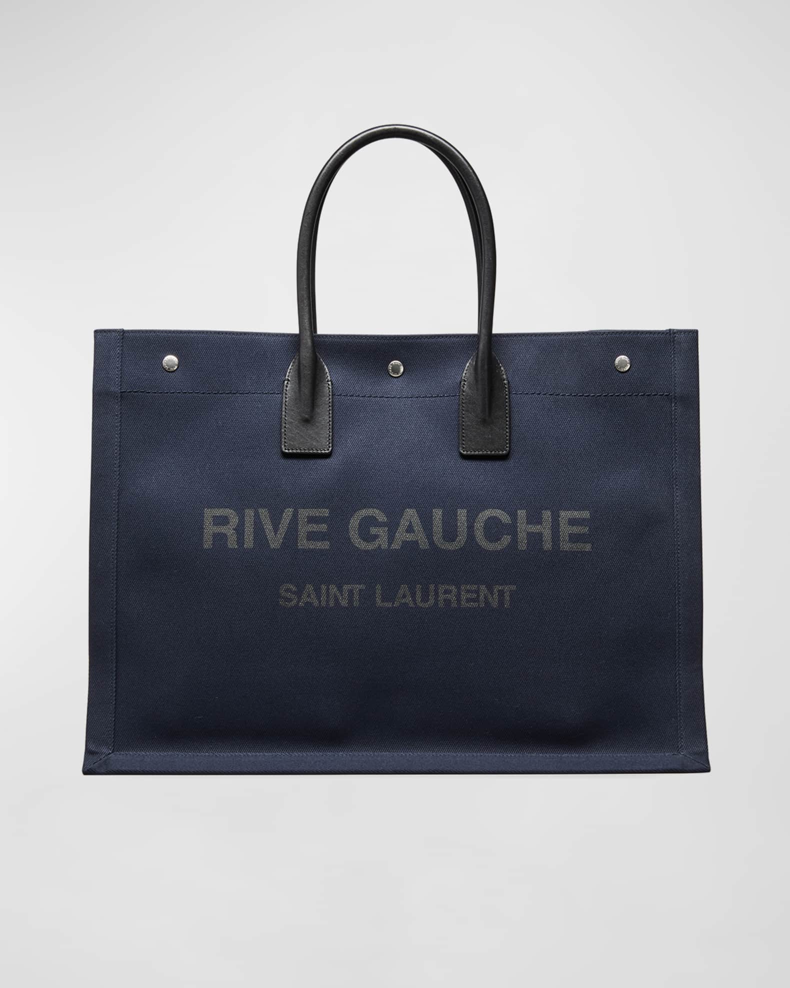 Saint Laurent Rive Gauche Canvas Tote Bag for Men Mens Bags Tote bags Save 14% 